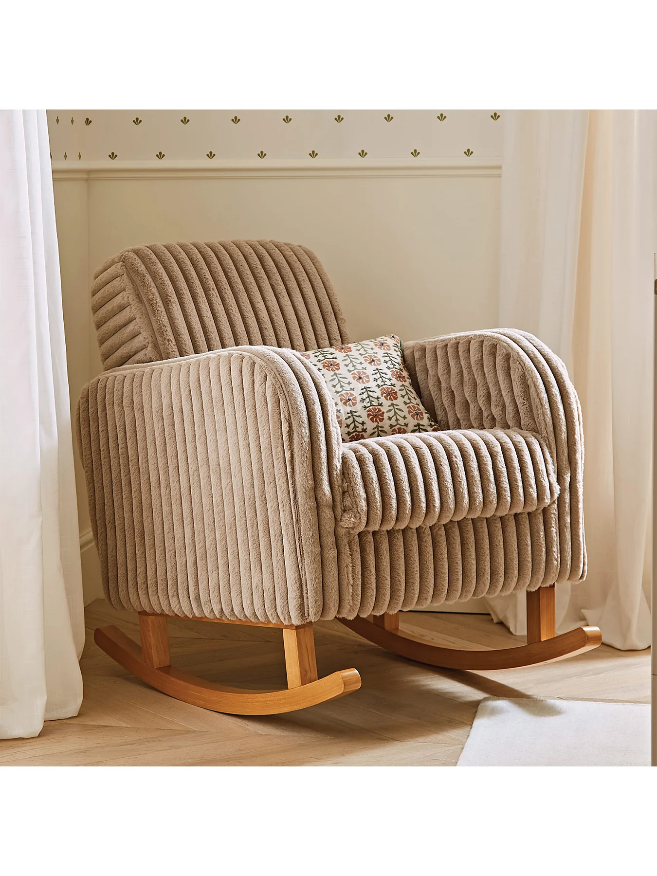 Etta Nursing Chair Faux Fur Mink - Image 2