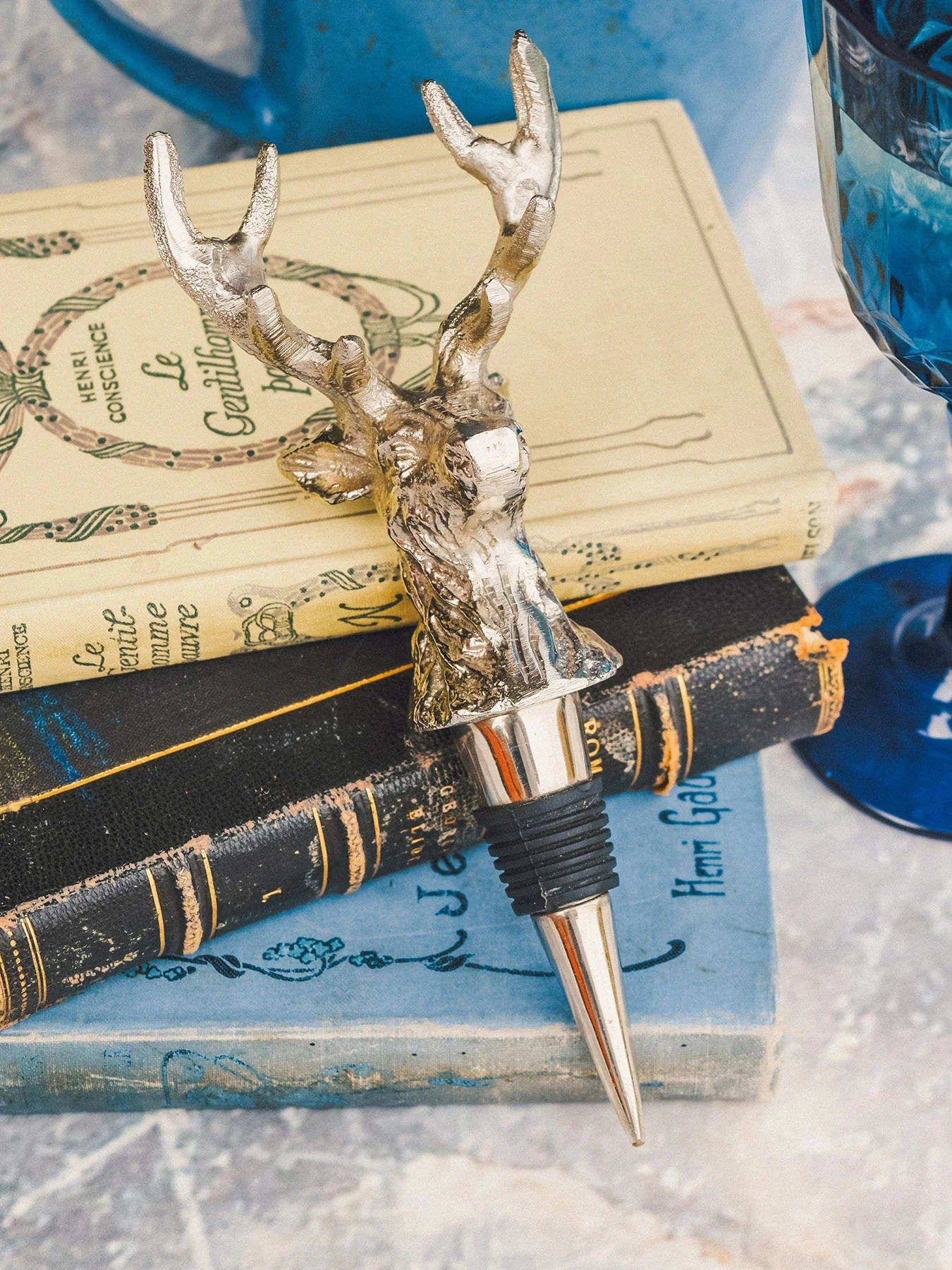 Stag Head Wine Bottle Stopper - Image 2