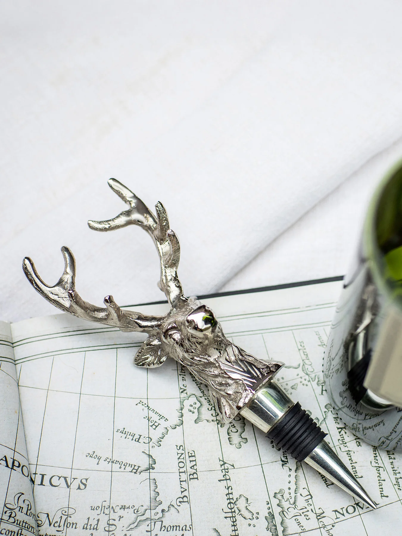 Stag Head Wine Bottle Stopper - Image 3