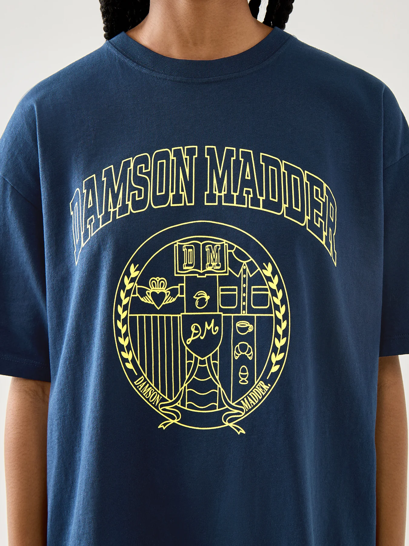 Damson Collegiate Short Sleeve Tee Navy - Image 3