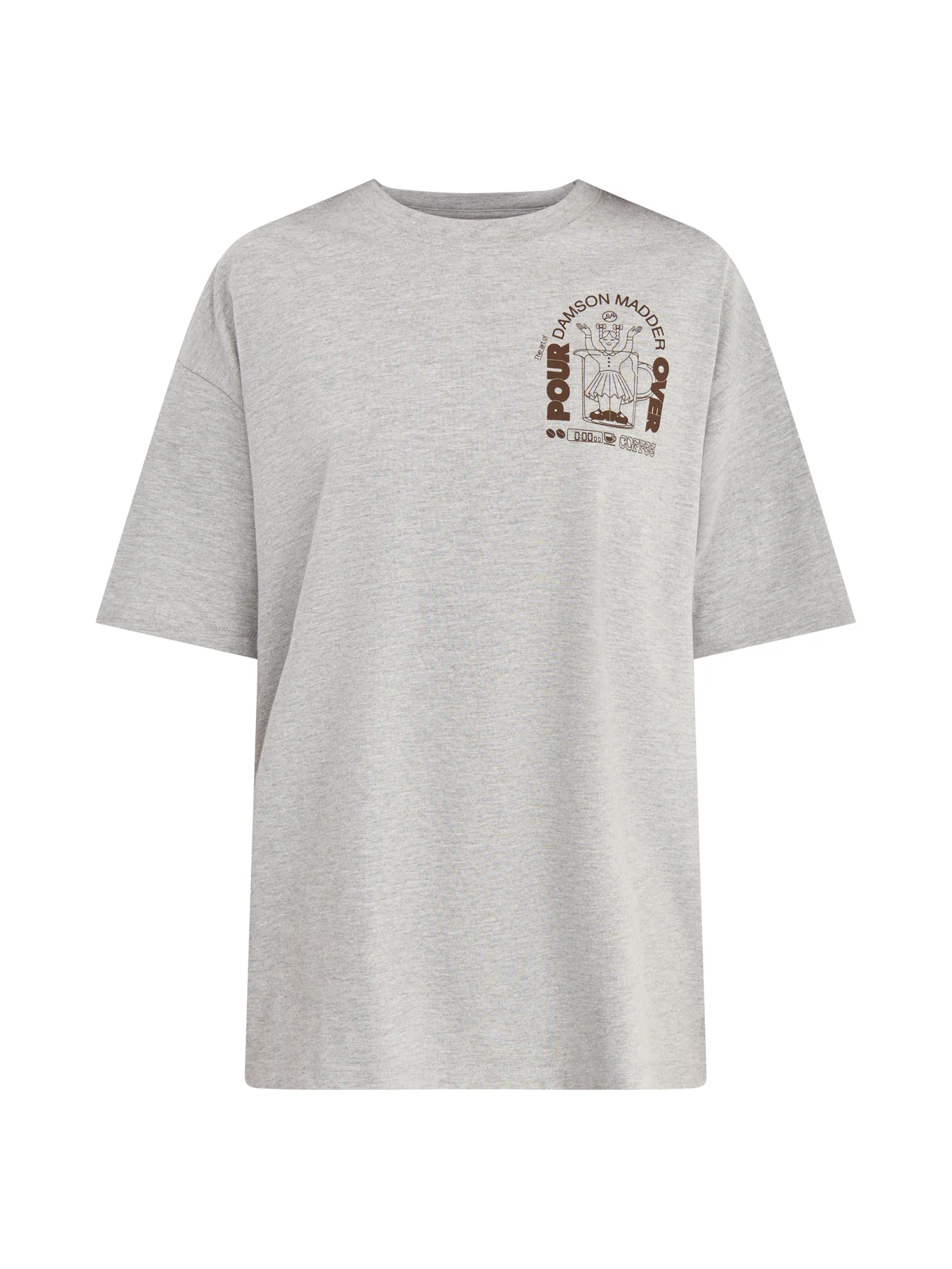 Pour Over Coffee Short Sleeves Tee Grey