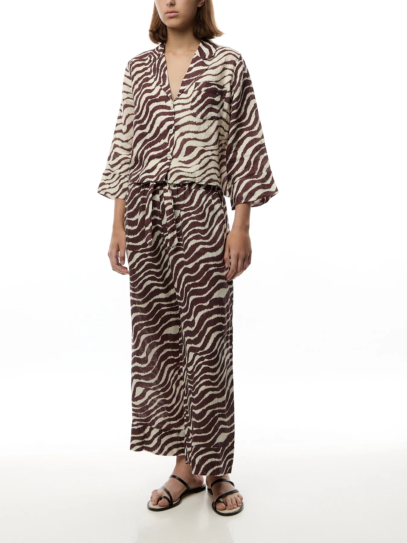 Tide Wide Leg Pyjama Trouser - Image 2