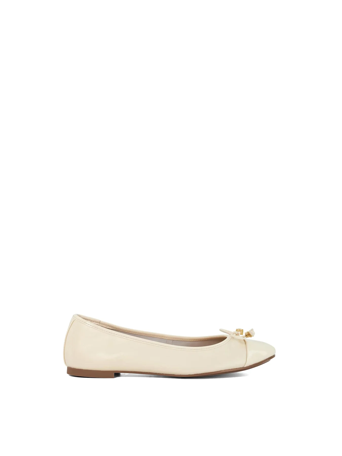 Hallo Leather Ballet Flats Neutral
