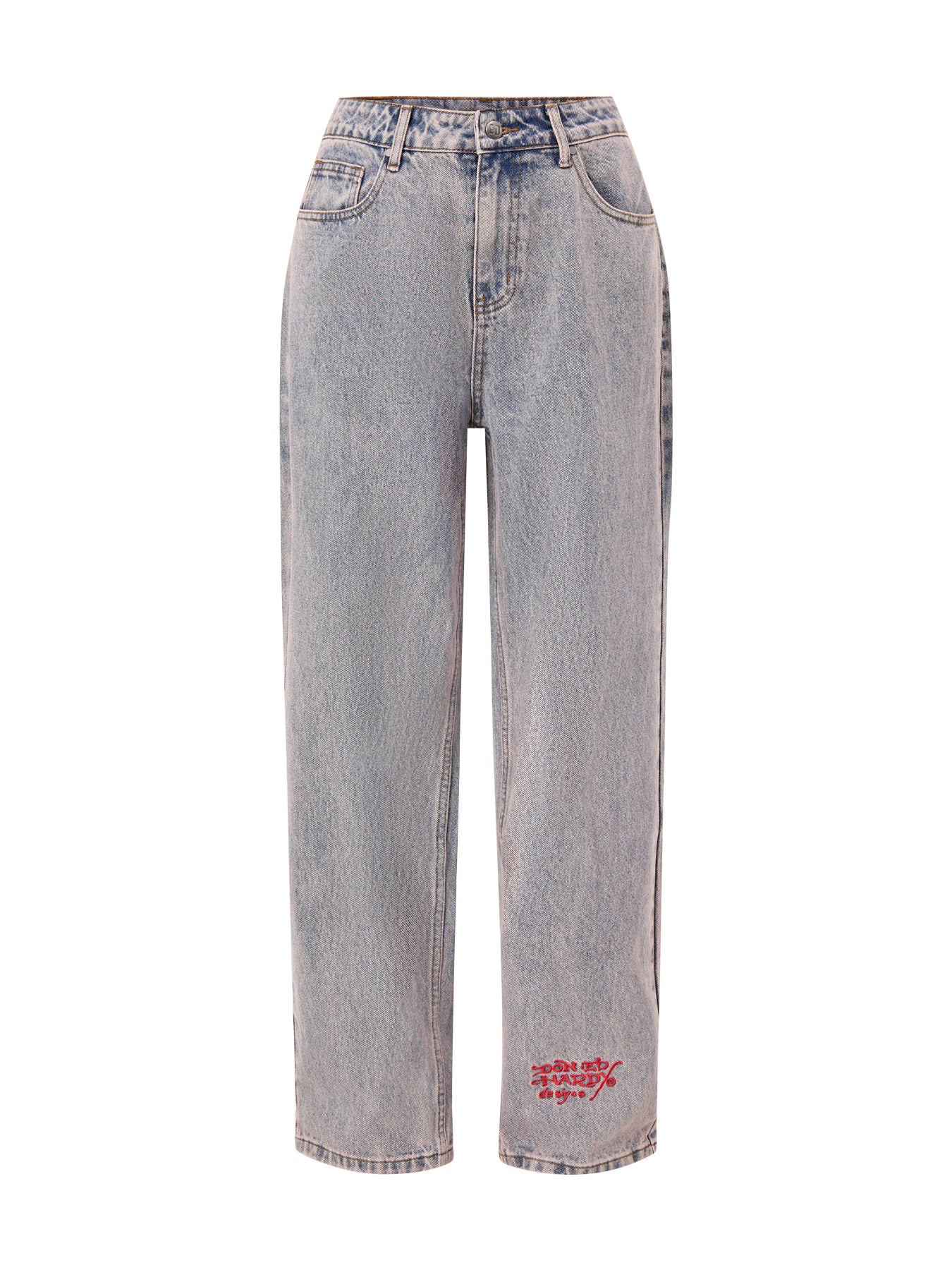 Dragon and Sword Relaxed Jeans Purple