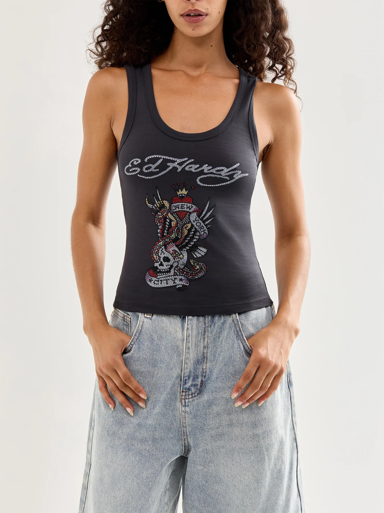 New York City Diamante Cropped Vest - Image 4