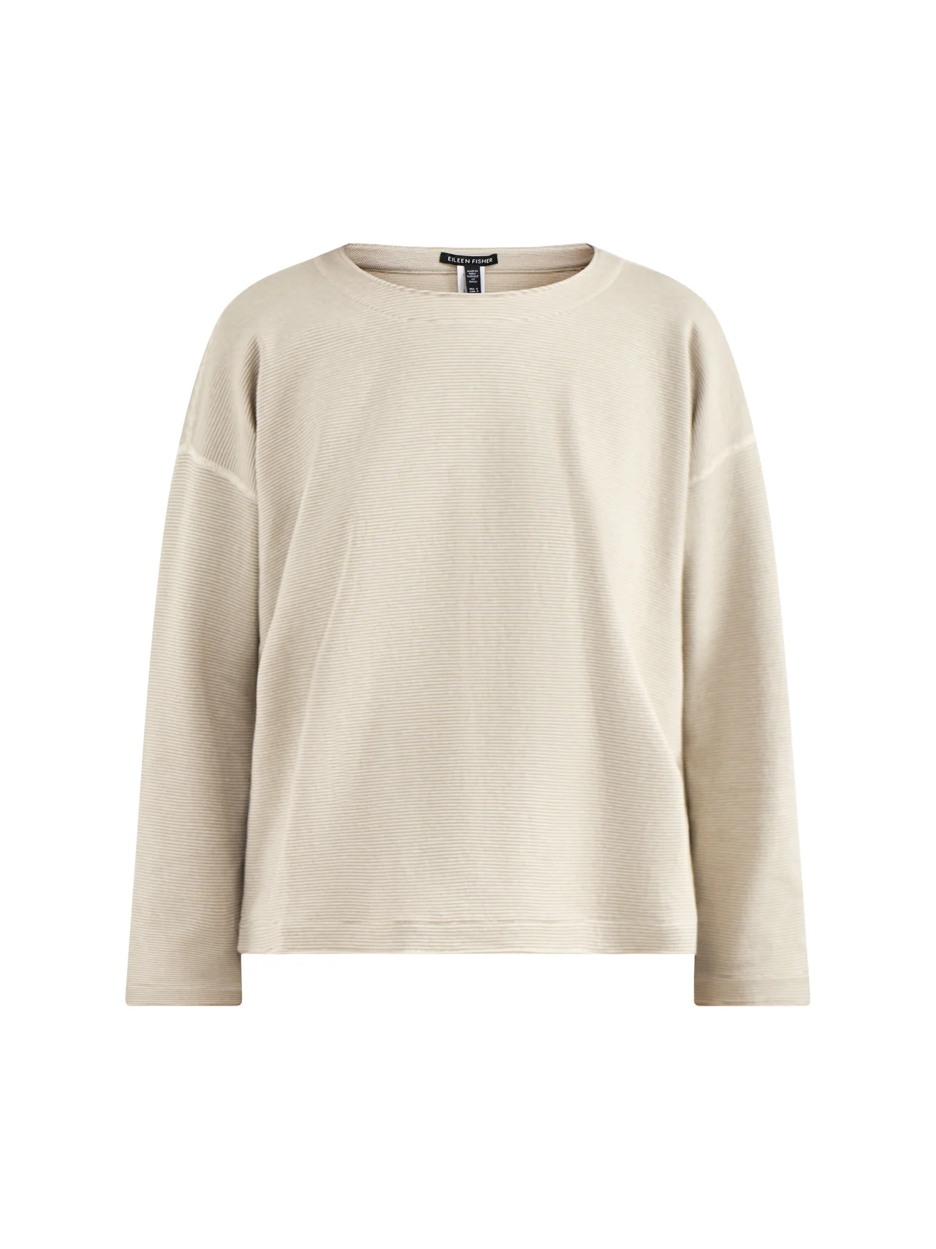 Round Neck Reversible Top Cream