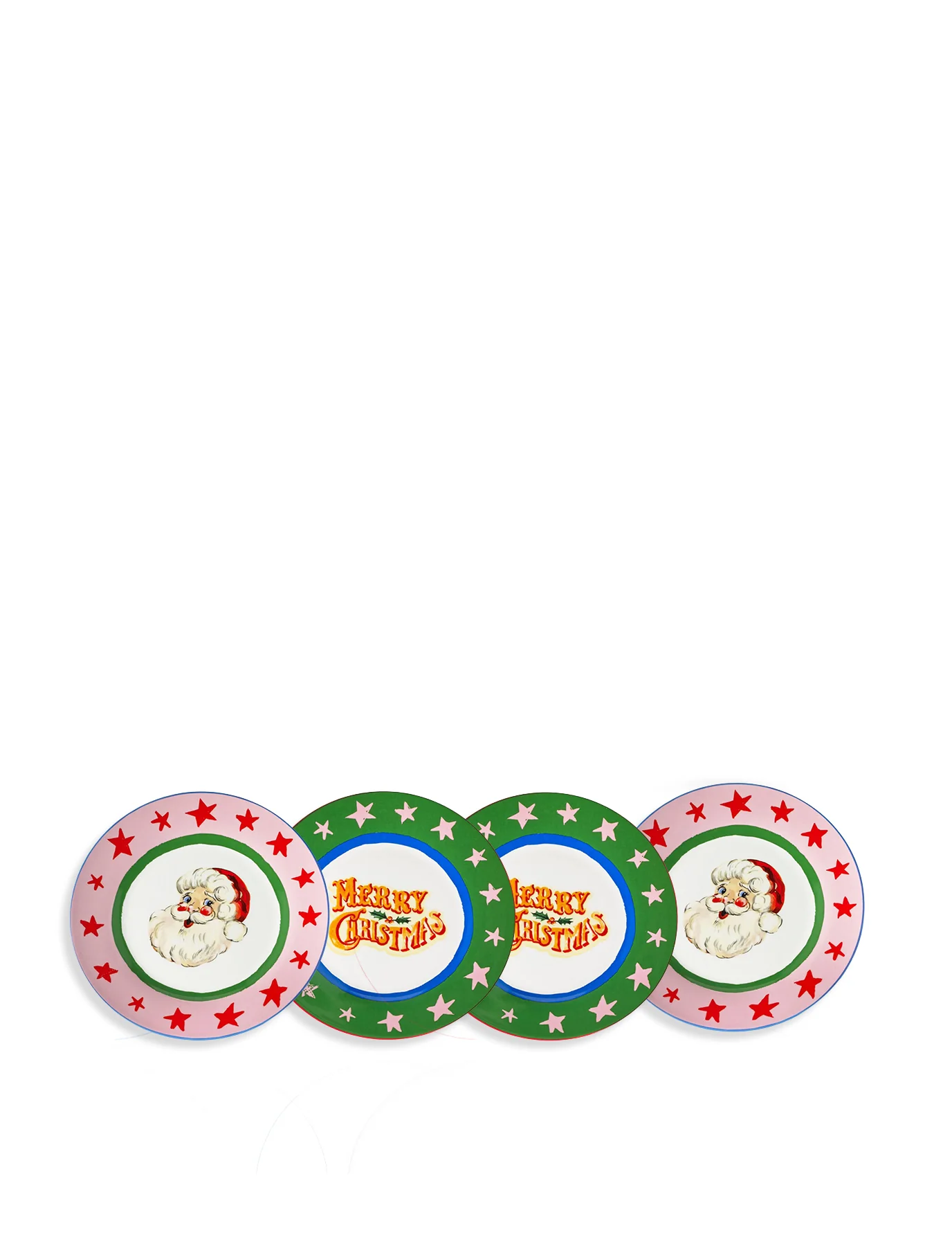 Fabulously Festive Set of 4 Cake Plates