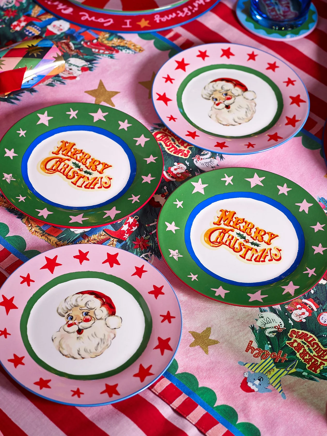 Fabulously Festive Set of 4 Cake Plates - Image 2