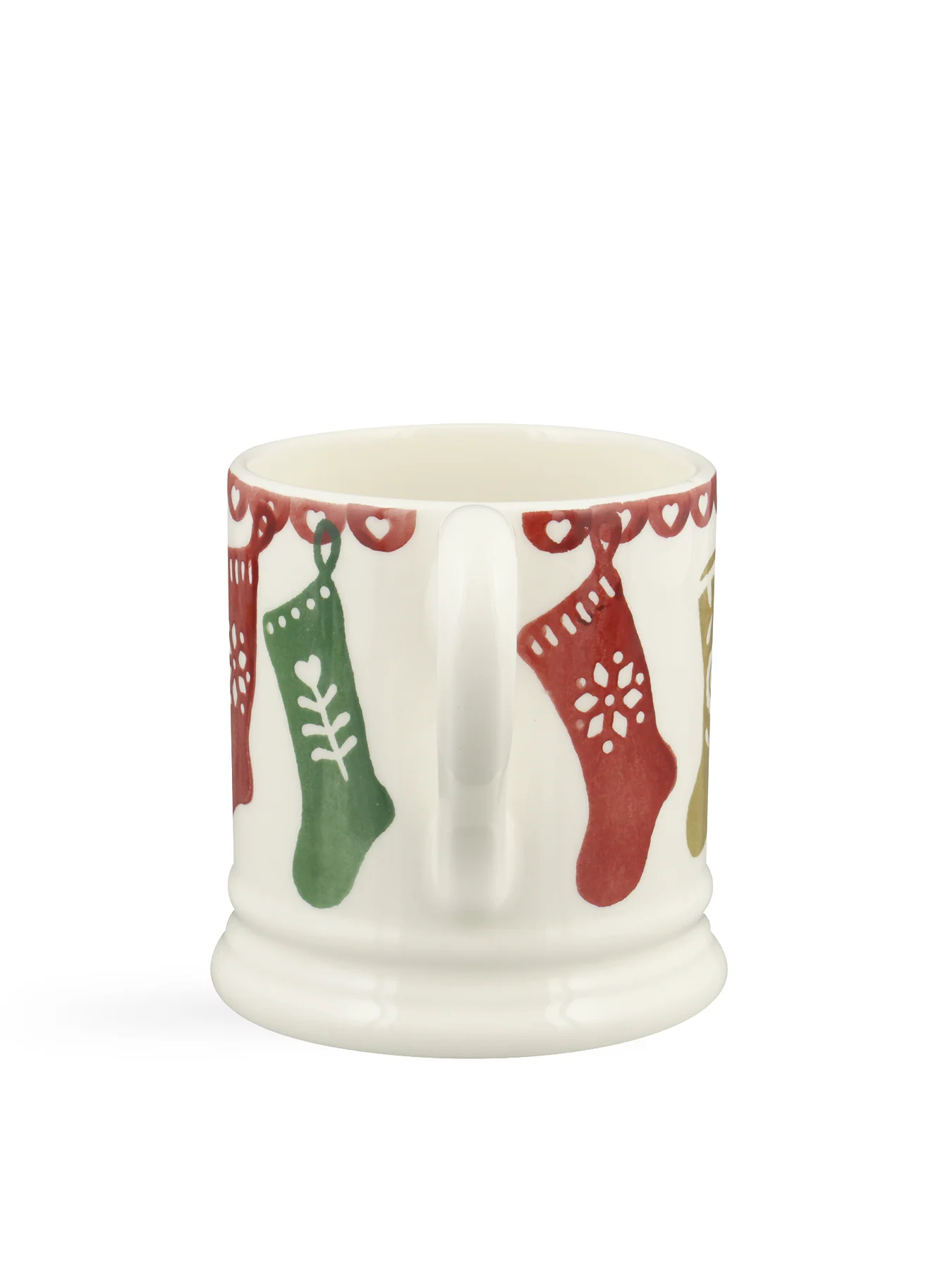 Christmas Stockings Stoneware Mug with Festive Design - Image 2