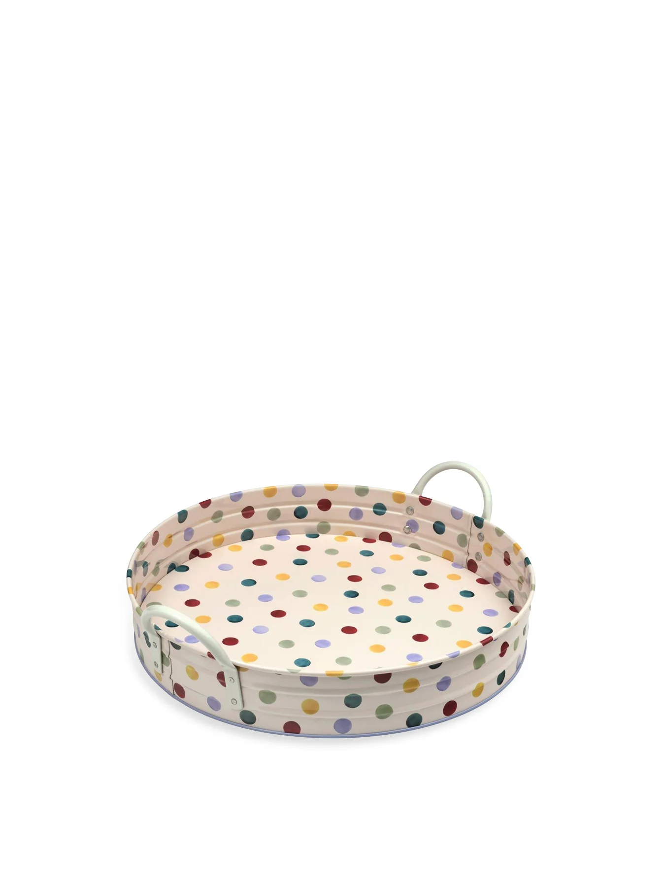 Polka Dot Large Handle Tray