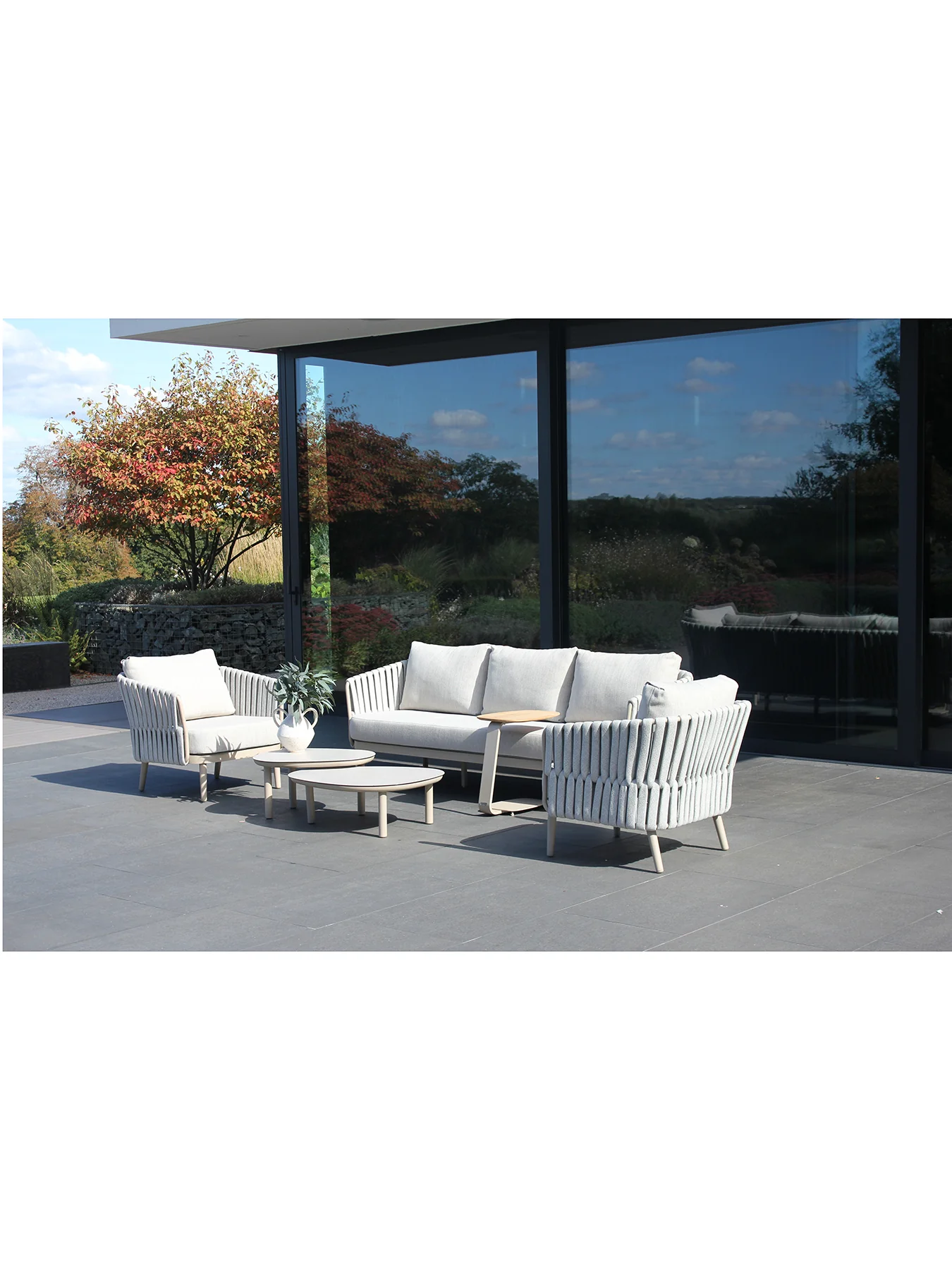Eva Outdoor Lounge Set with Monroe Coffee Tables - Image 3