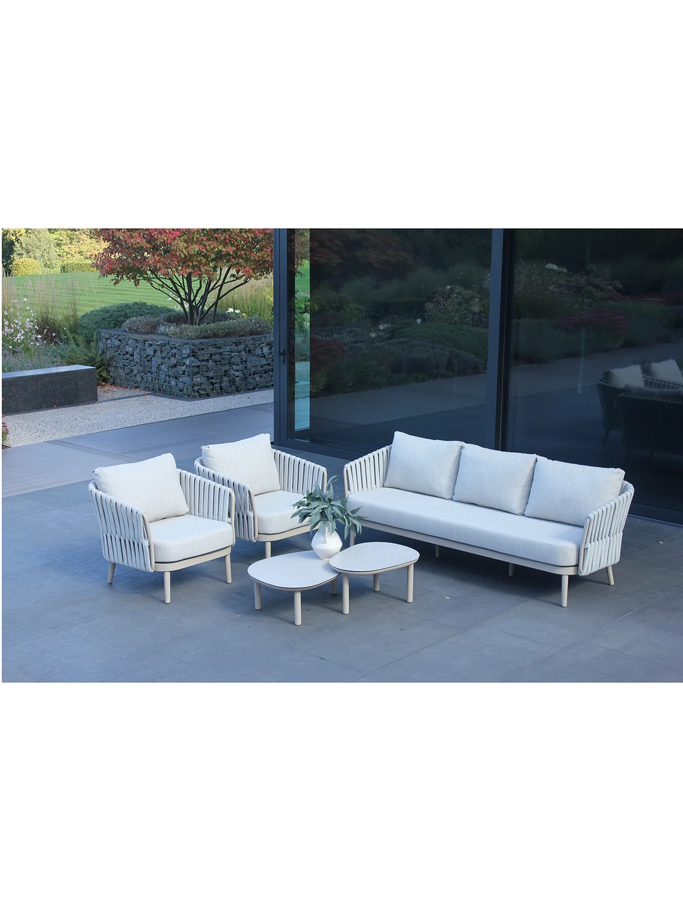 Eva Outdoor Lounge Set with Monroe Coffee Tables - Image 4