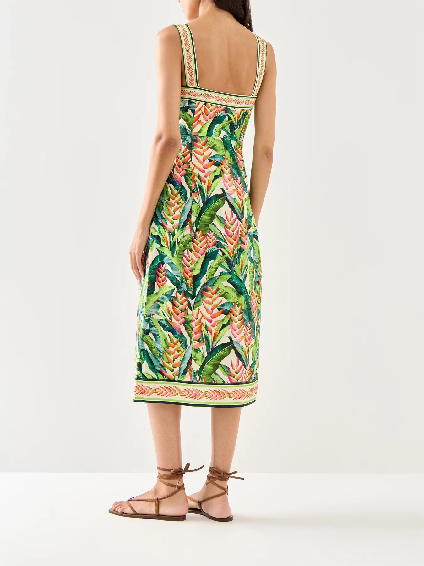 Heli Leaves Pearl Midi Dress - Image 5