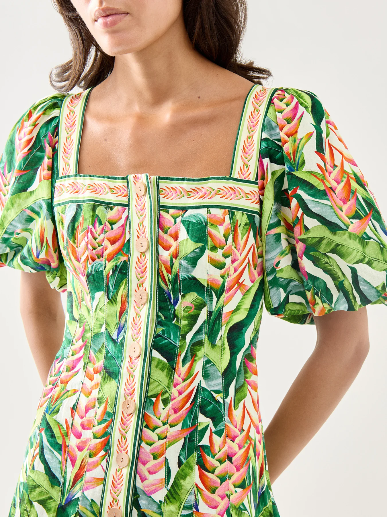 Heli Leaves Pearl Mini Dress - Image 3
