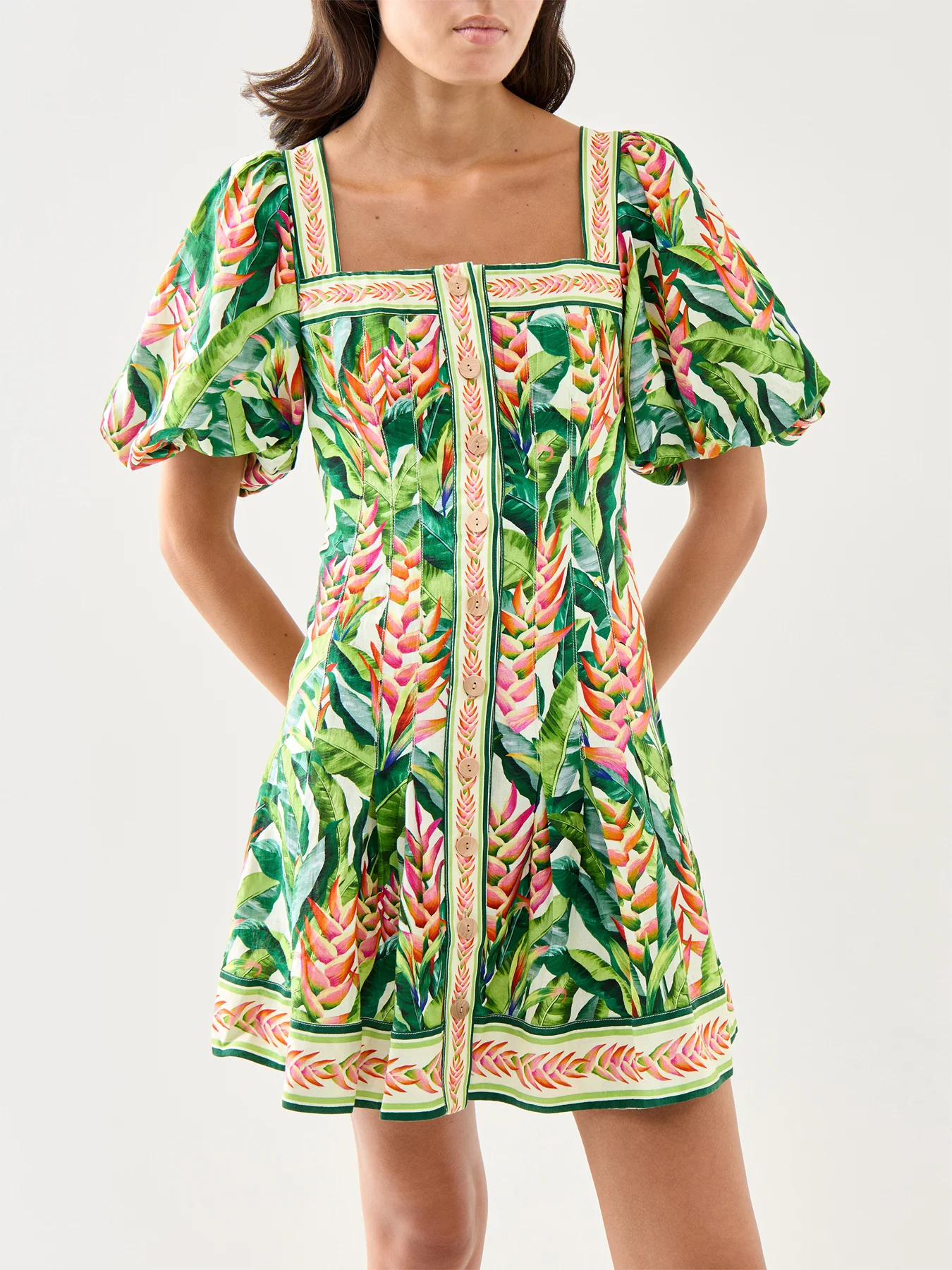 Heli Leaves Pearl Mini Dress - Image 4