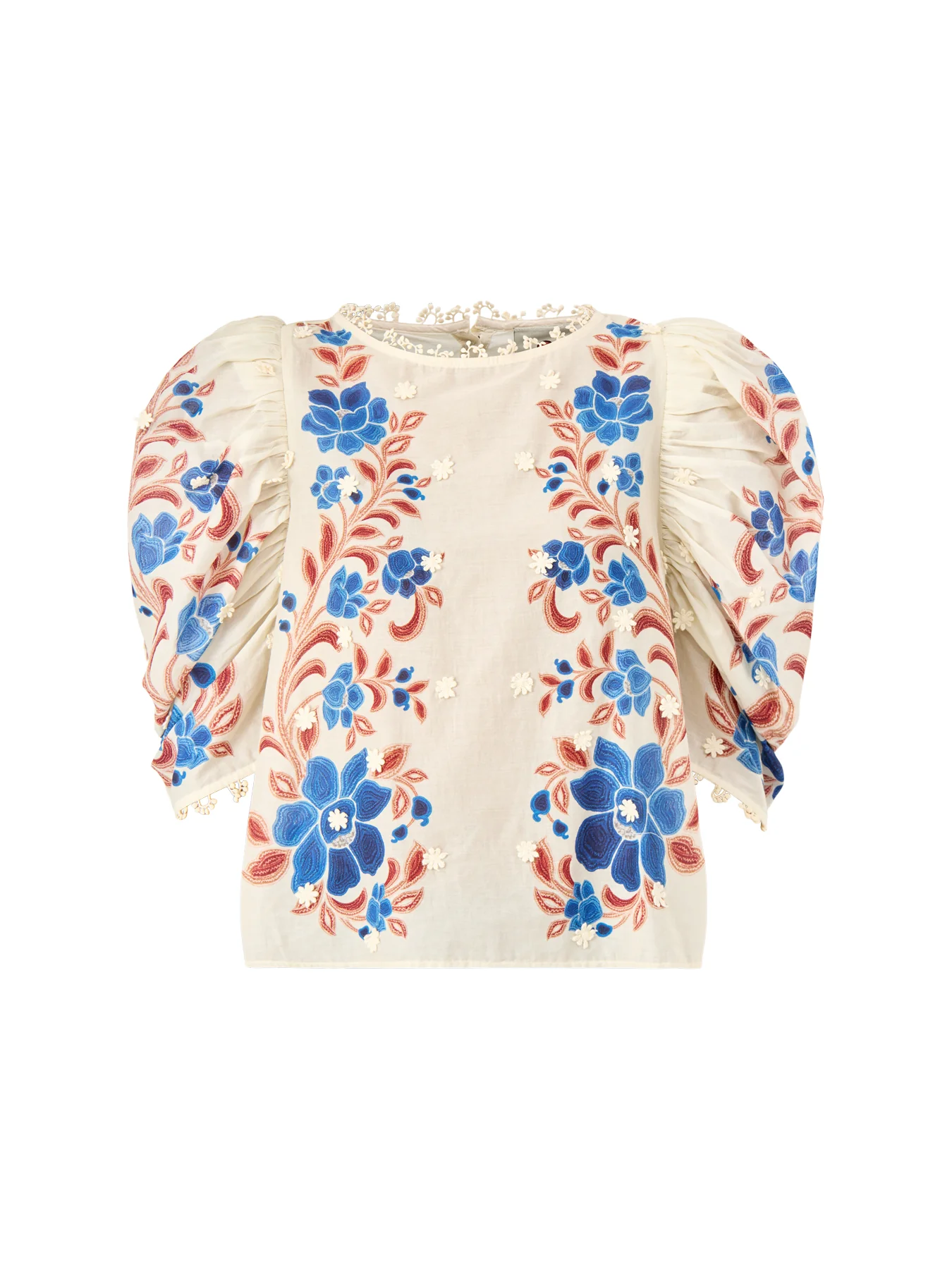 Renata Floral Sand Blouse