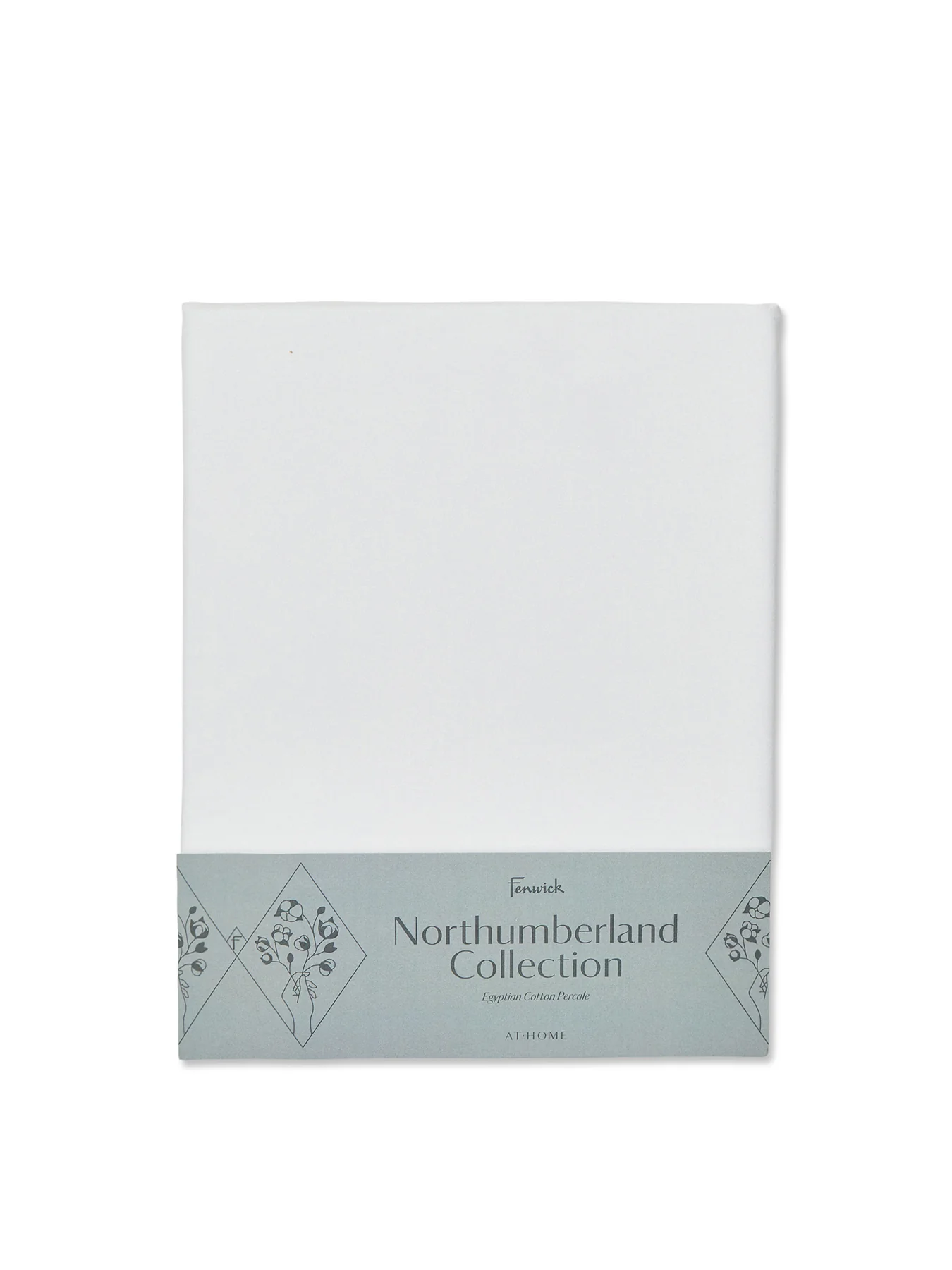 Northumberland Fitted Sheet Single White