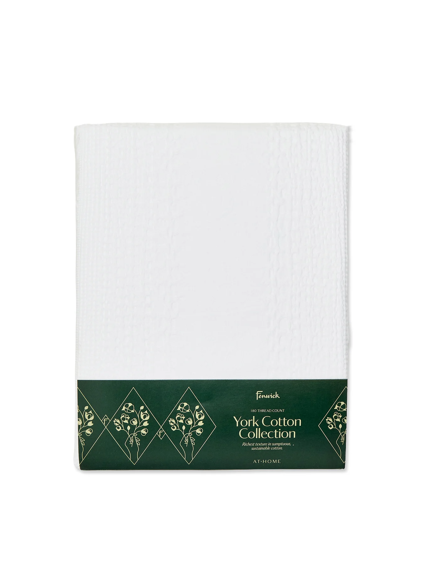 York Duvet Cover Superking White