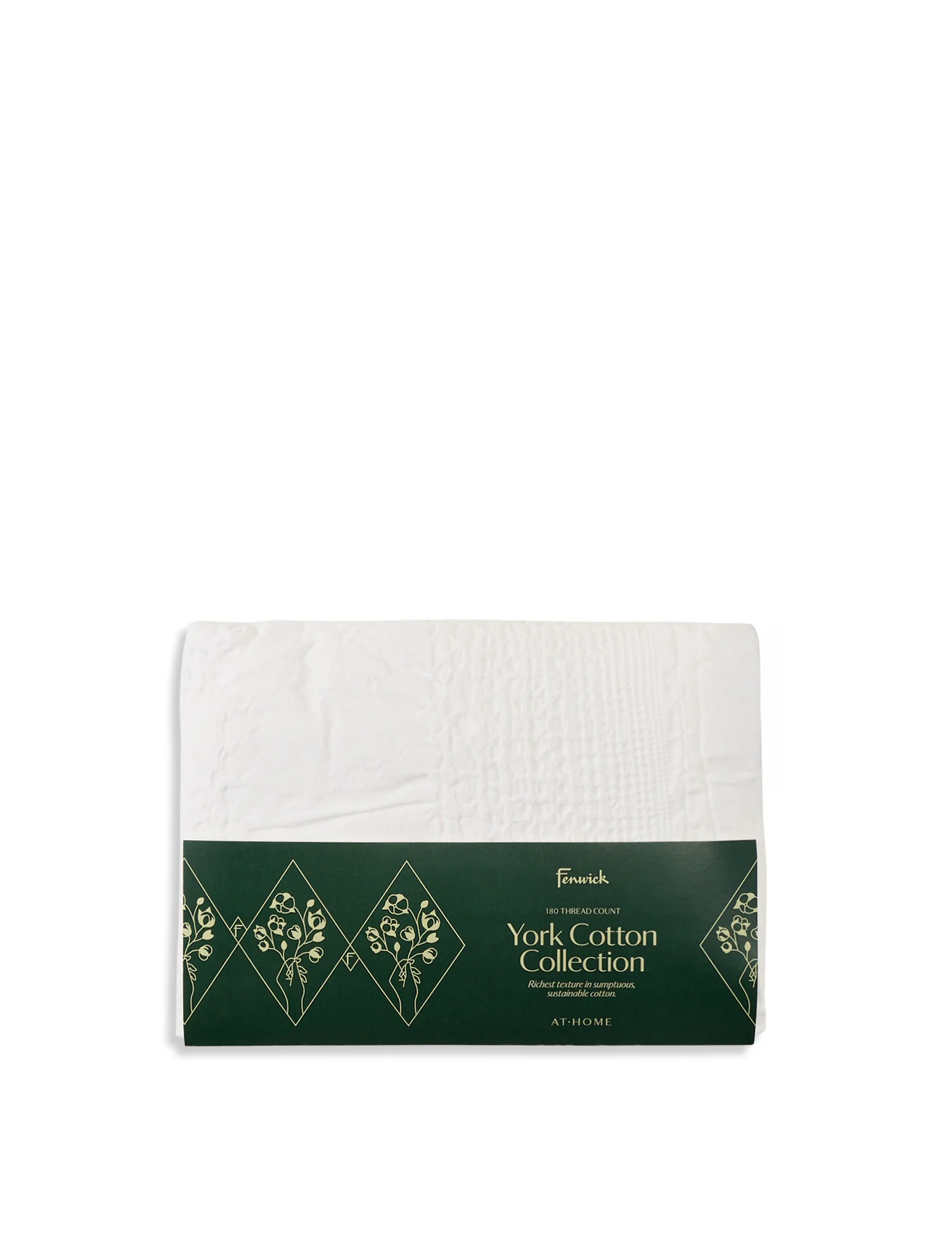 Fenwick at Home York Square Pillowcase White