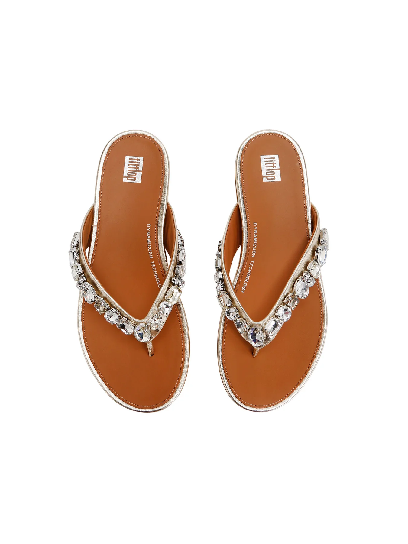 Gracie Jewel Del Metallic Flip Flop - Image 2