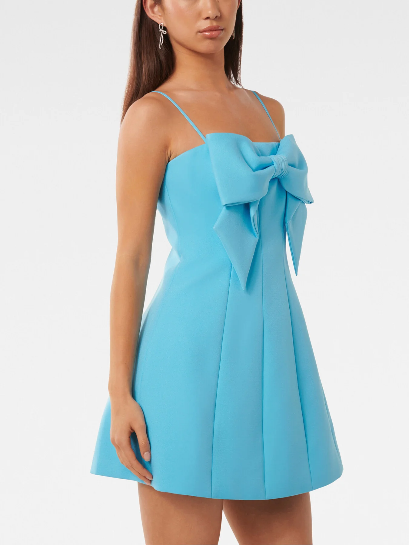 Hayley Bow Front Mini Dress - Image 6