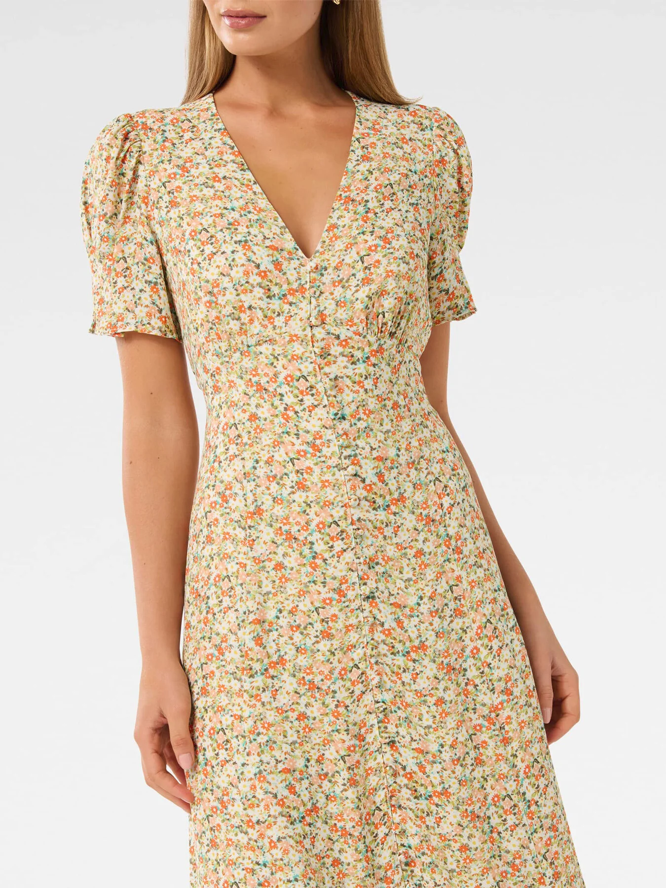 Safira Printed Midi Sun Dress - Image 4