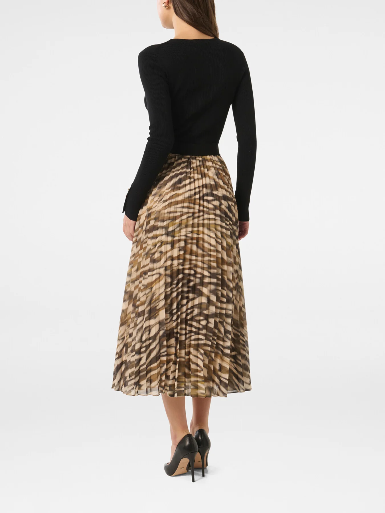 Bree Printed Hem Knit Dress - Image 3