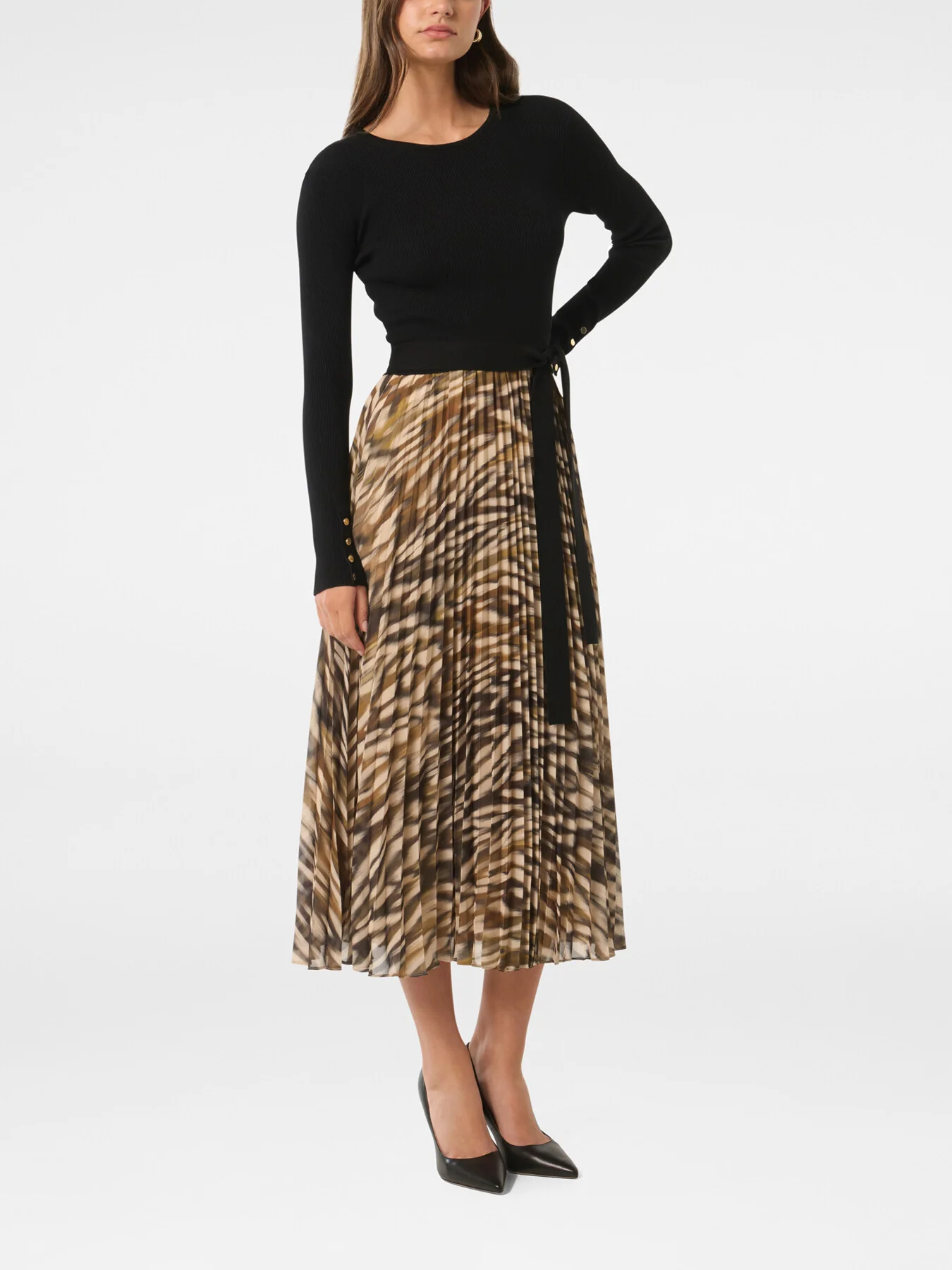 Bree Printed Hem Knit Dress - Image 5