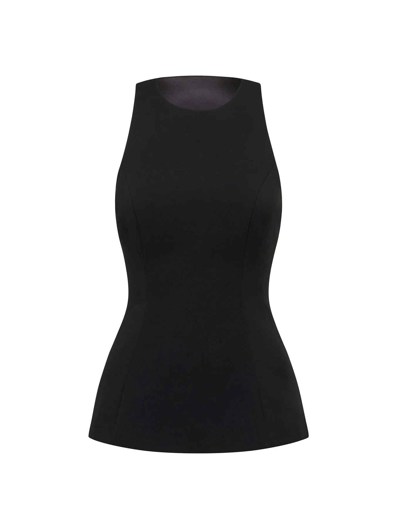 Dahlia Fit and Flare Top Black