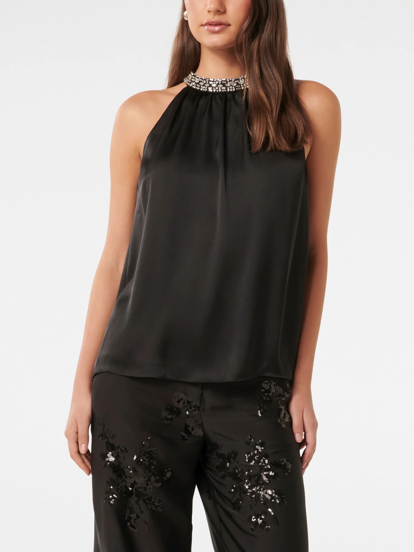 Emily Embellished Halter Neck Top - Image 4