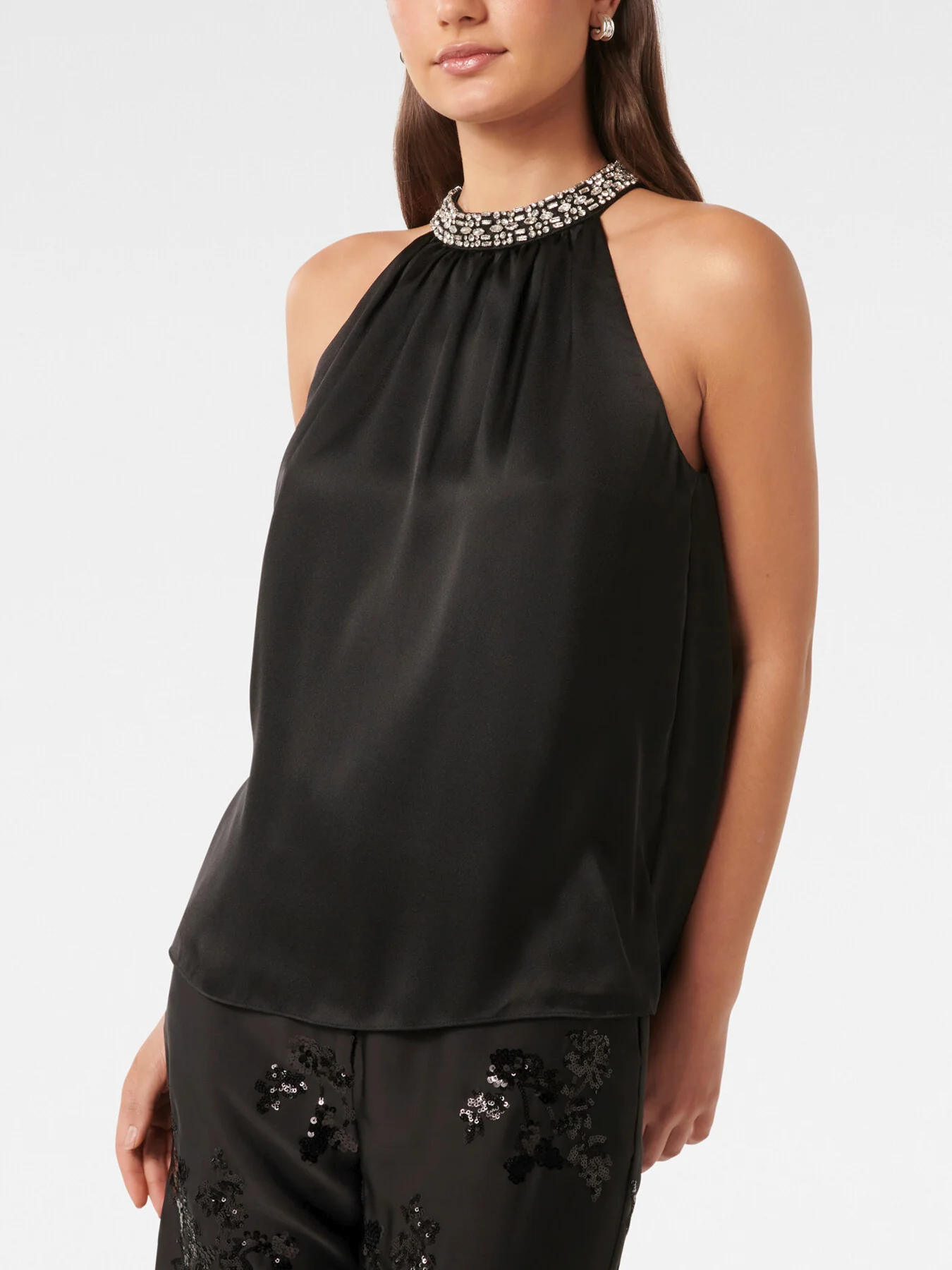 Emily Embellished Halter Neck Top - Image 6