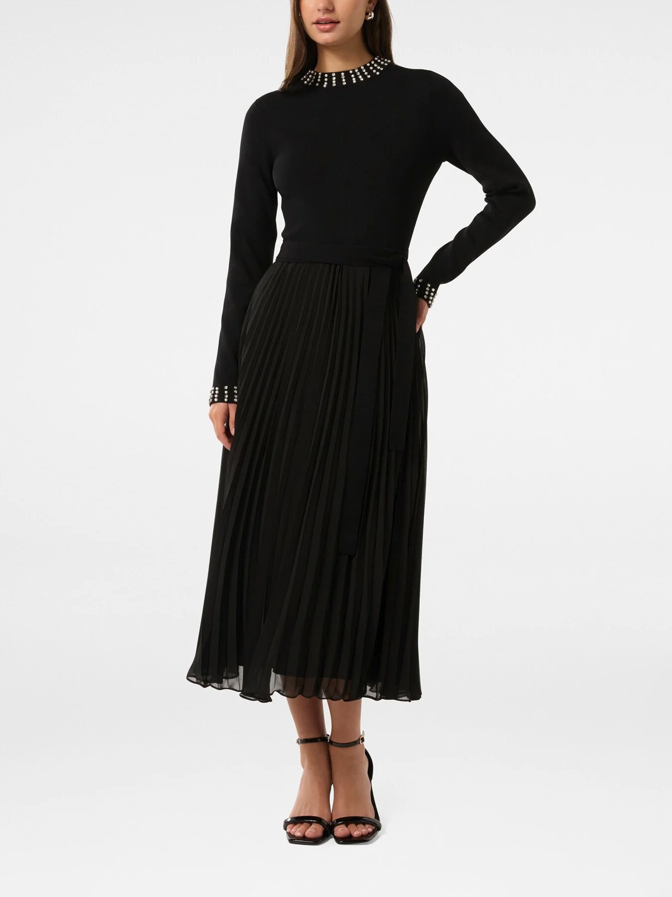 Giana Embellished Pleated Dress - Image 2