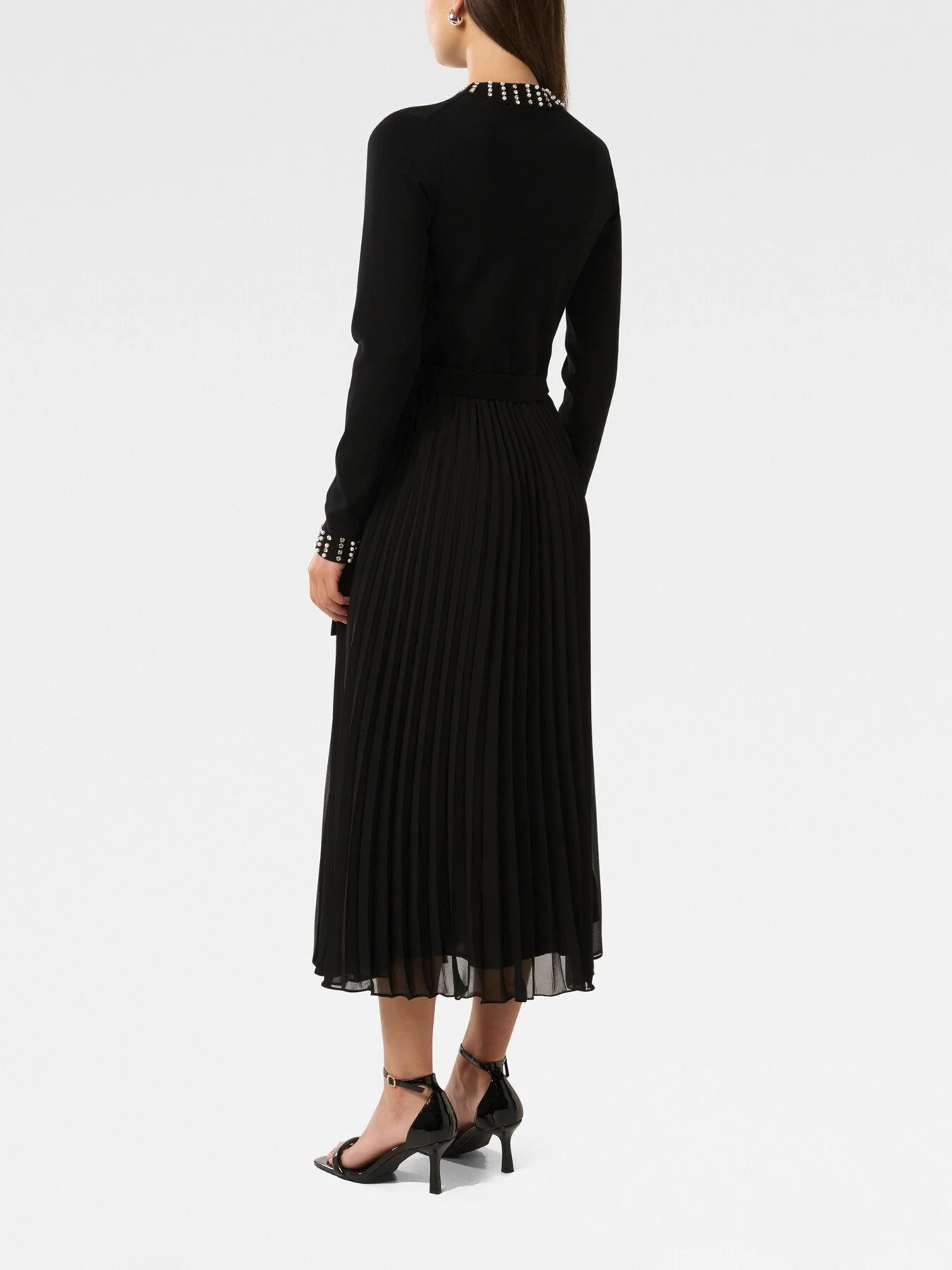 Giana Embellished Pleated Dress - Image 3