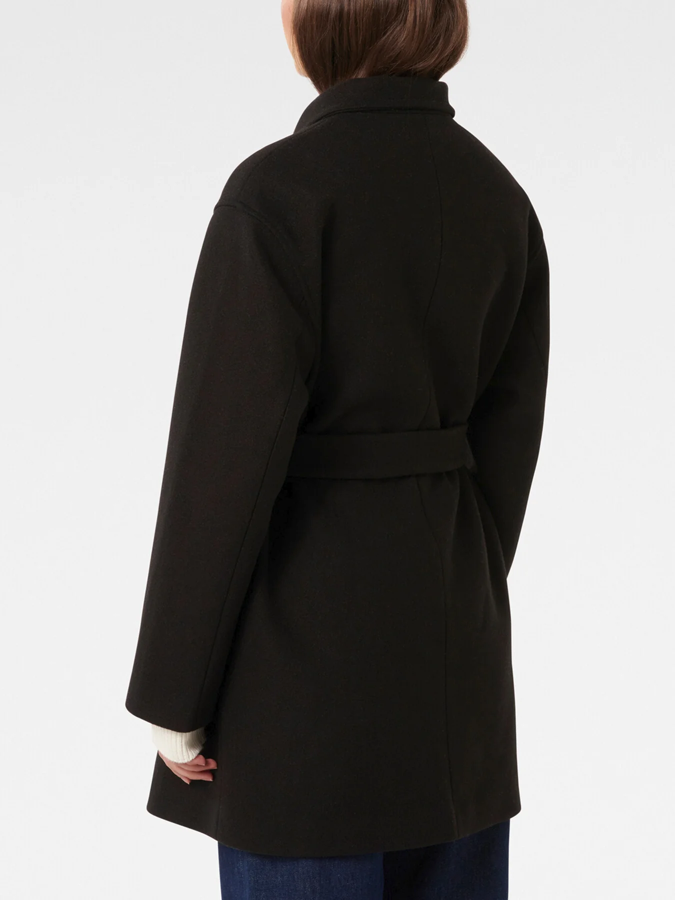 Lola Funnel Neck Wrap Coat - Image 3
