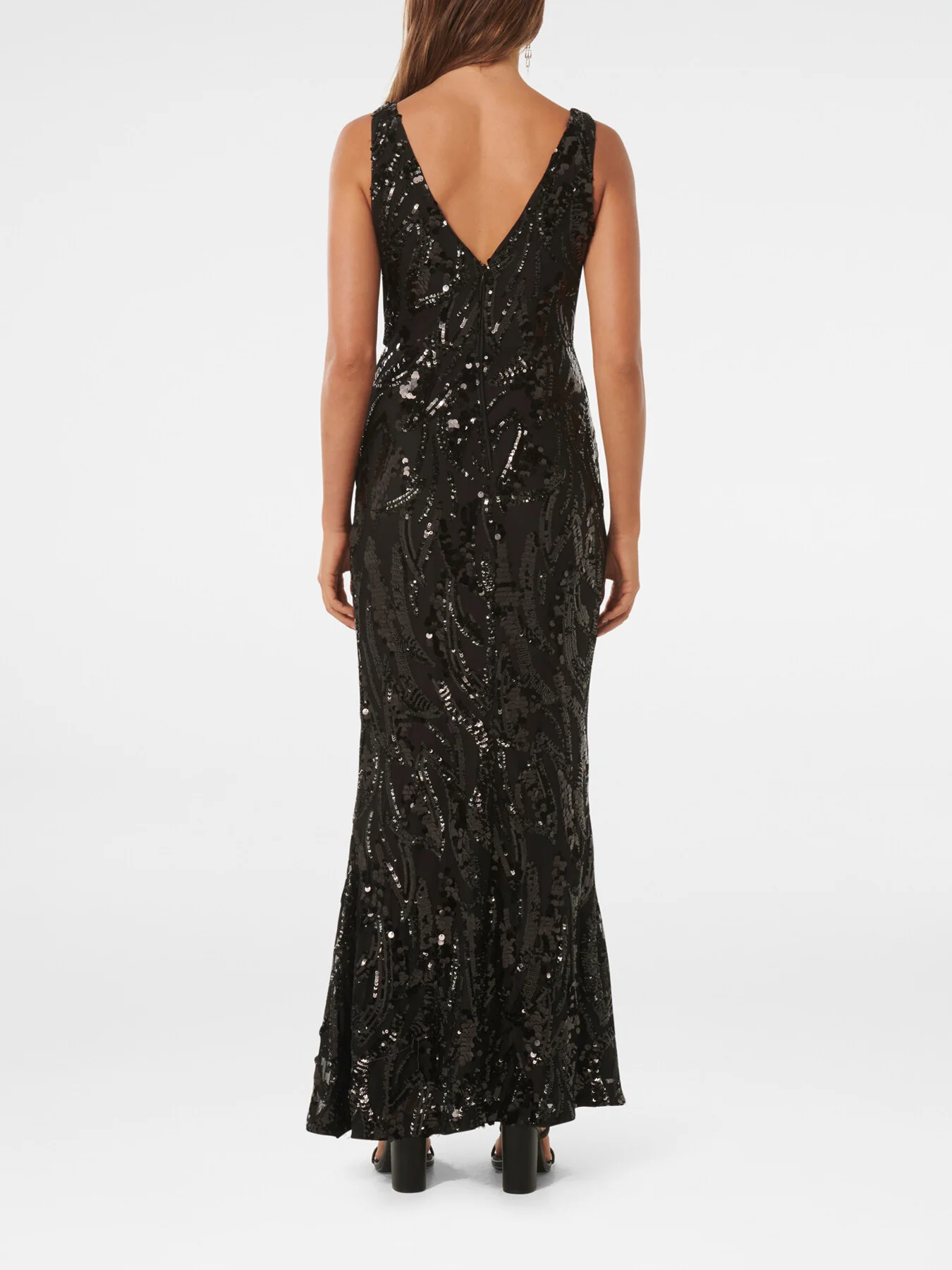 Marlena V-Neck Sequin Gown - Image 3