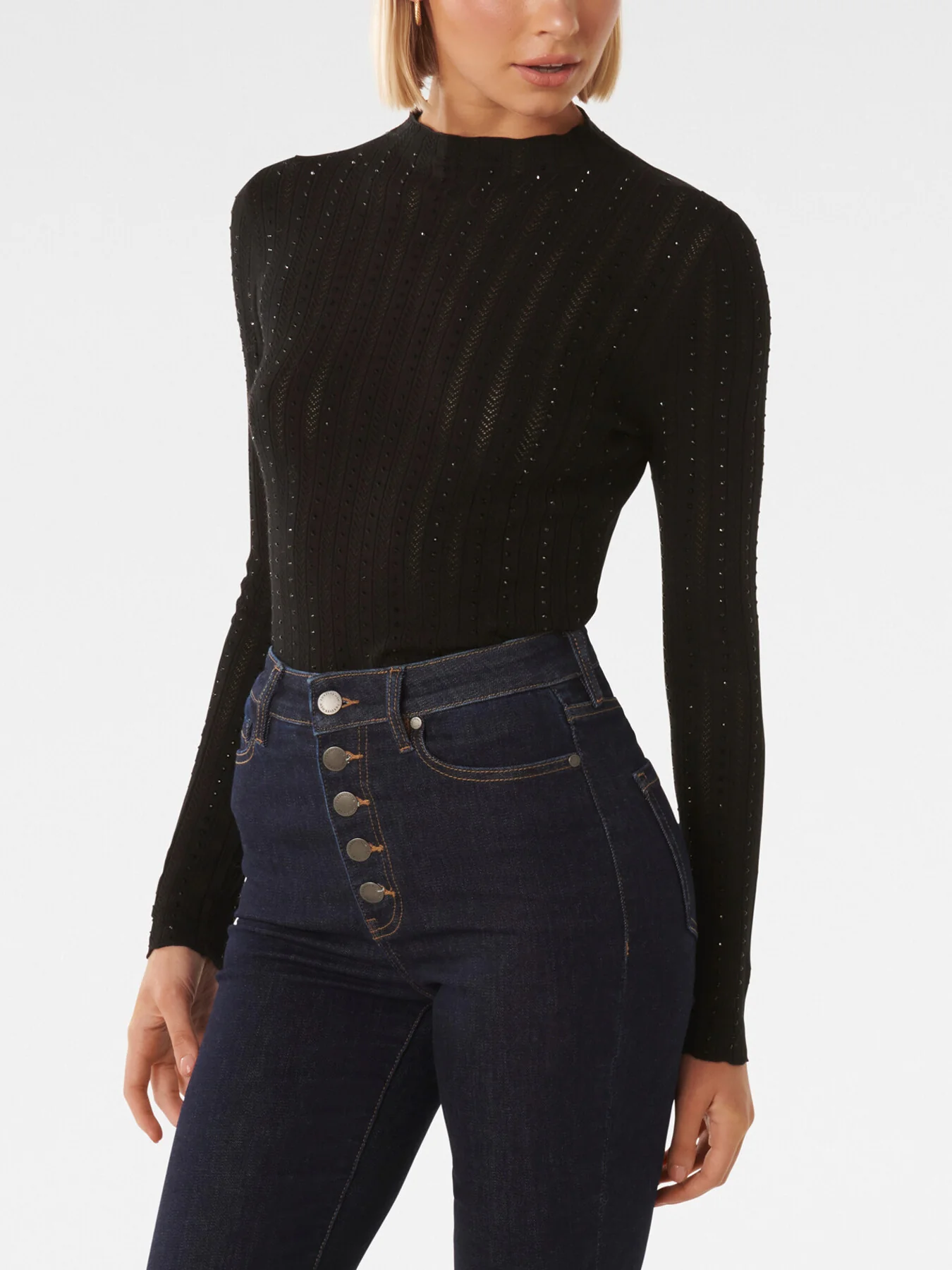 Natalie Embellished Knit Top - Image 6