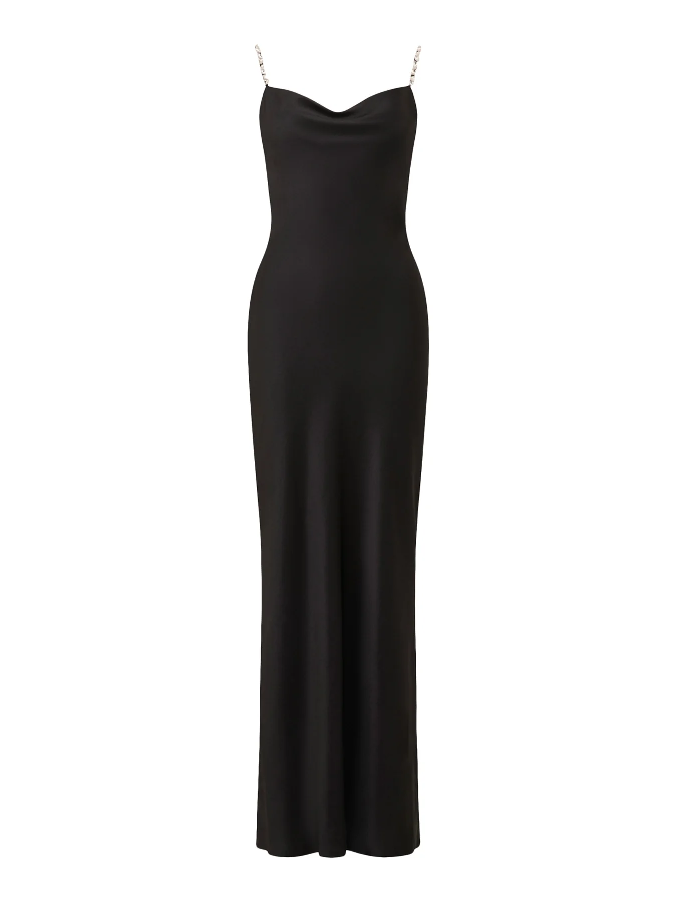 Presley Diamante Strap Satin Maxi Dress