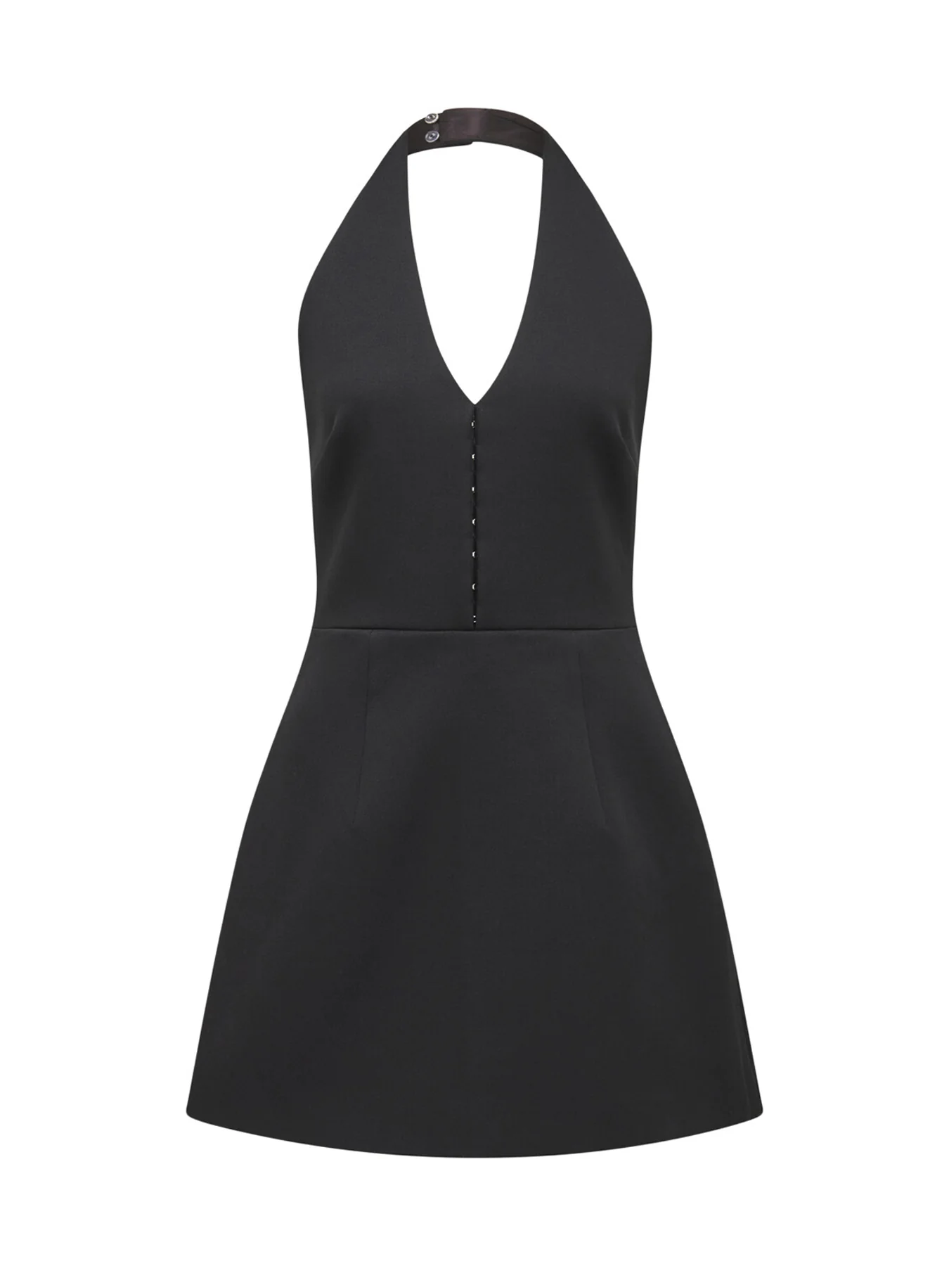 Ricki Halter Hook and Eye Mini Dress