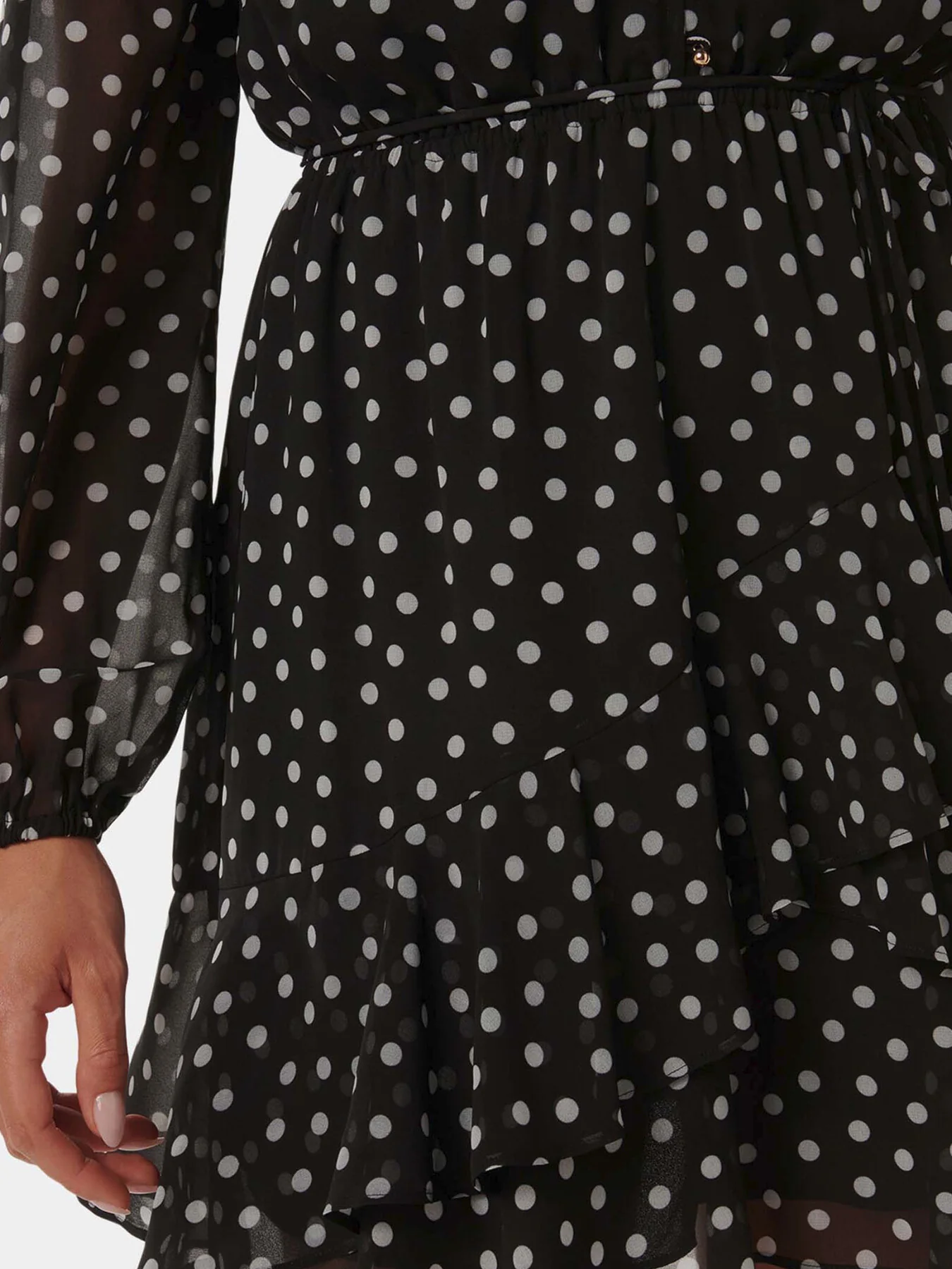 Esra Button Front Mini Dress - Image 5