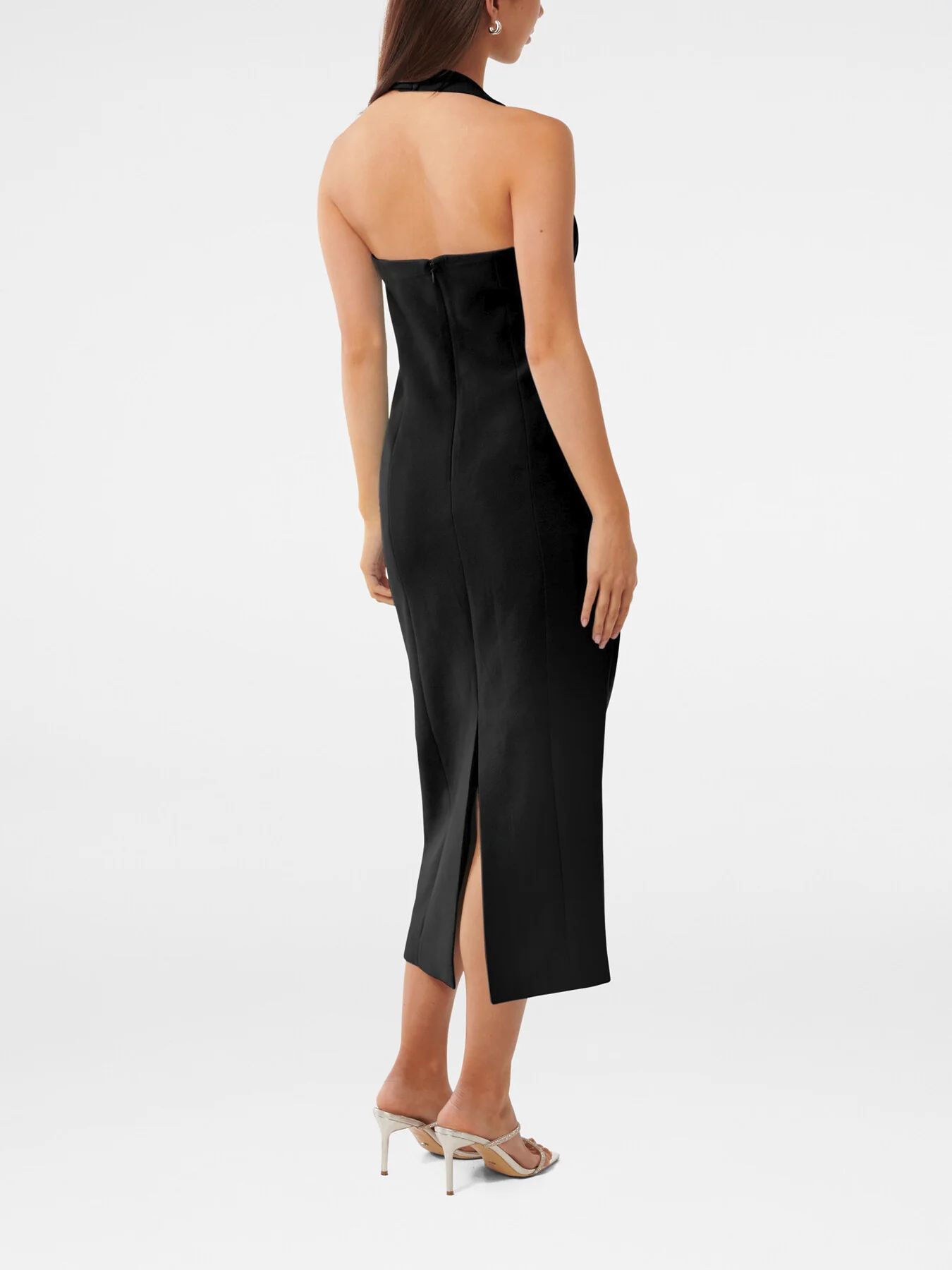 Veronica Halter Neck Bodycon Midi Dress - Image 3