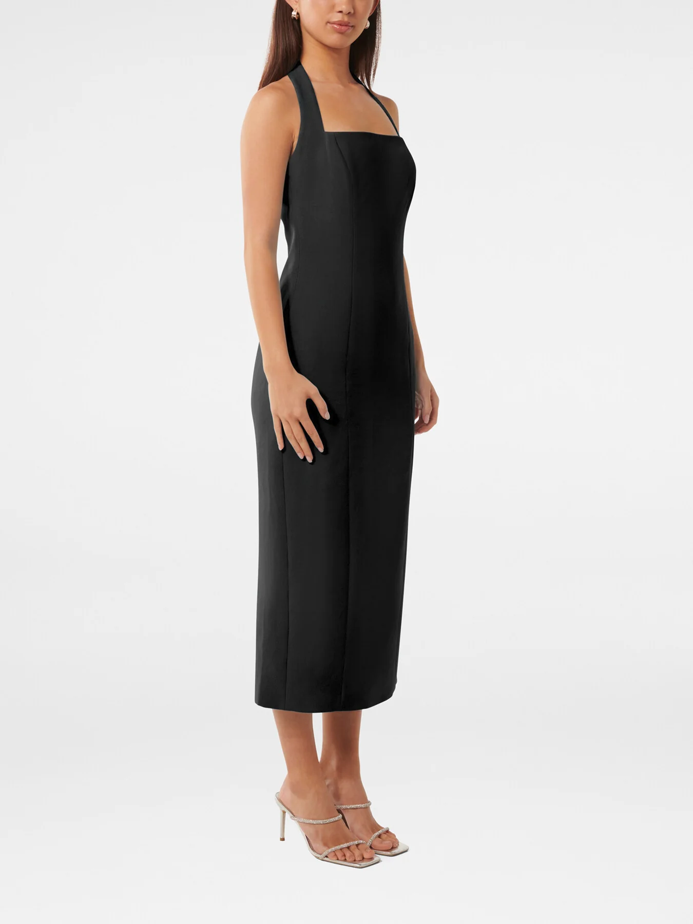 Veronica Halter Neck Bodycon Midi Dress - Image 5