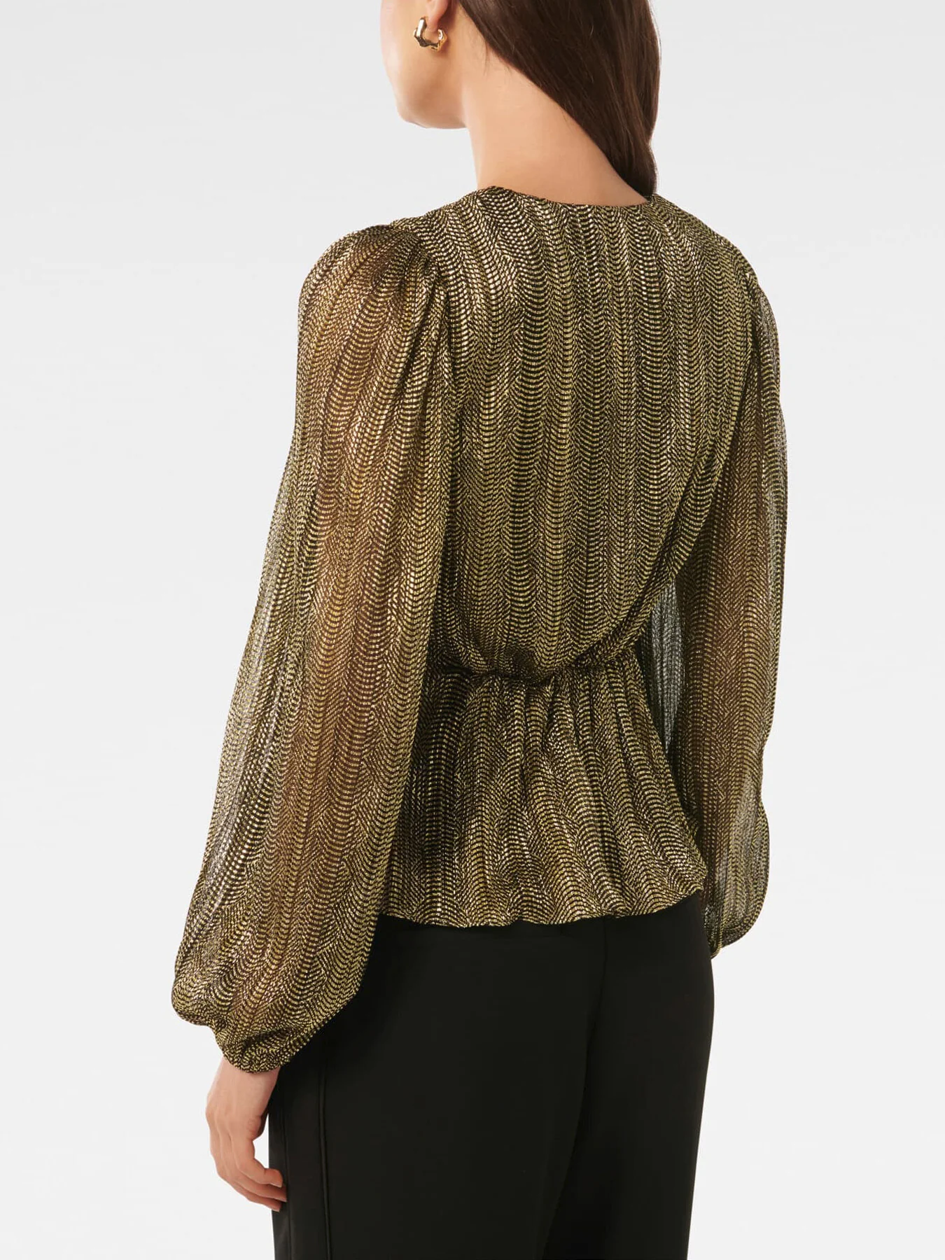 Cassidy Metallic Plisse Top - Image 3