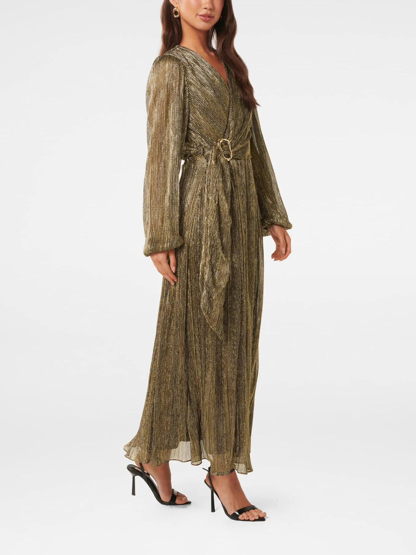 Tyler Plisse Belted Midi Dress - Image 6