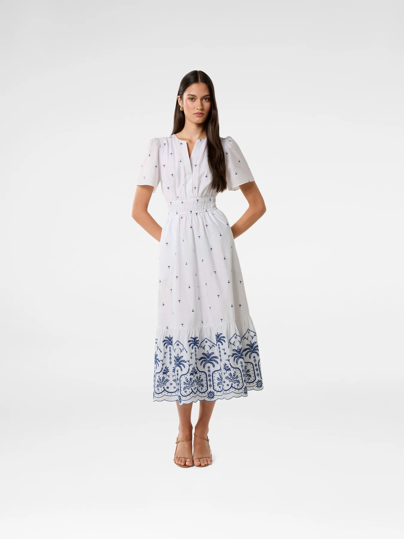 Eleanor Embroidered Midi Dress - Image 4