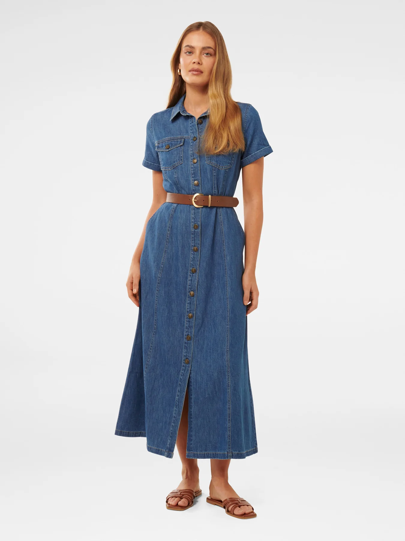 Lana Short Sleeves Midi Dress - Image 2