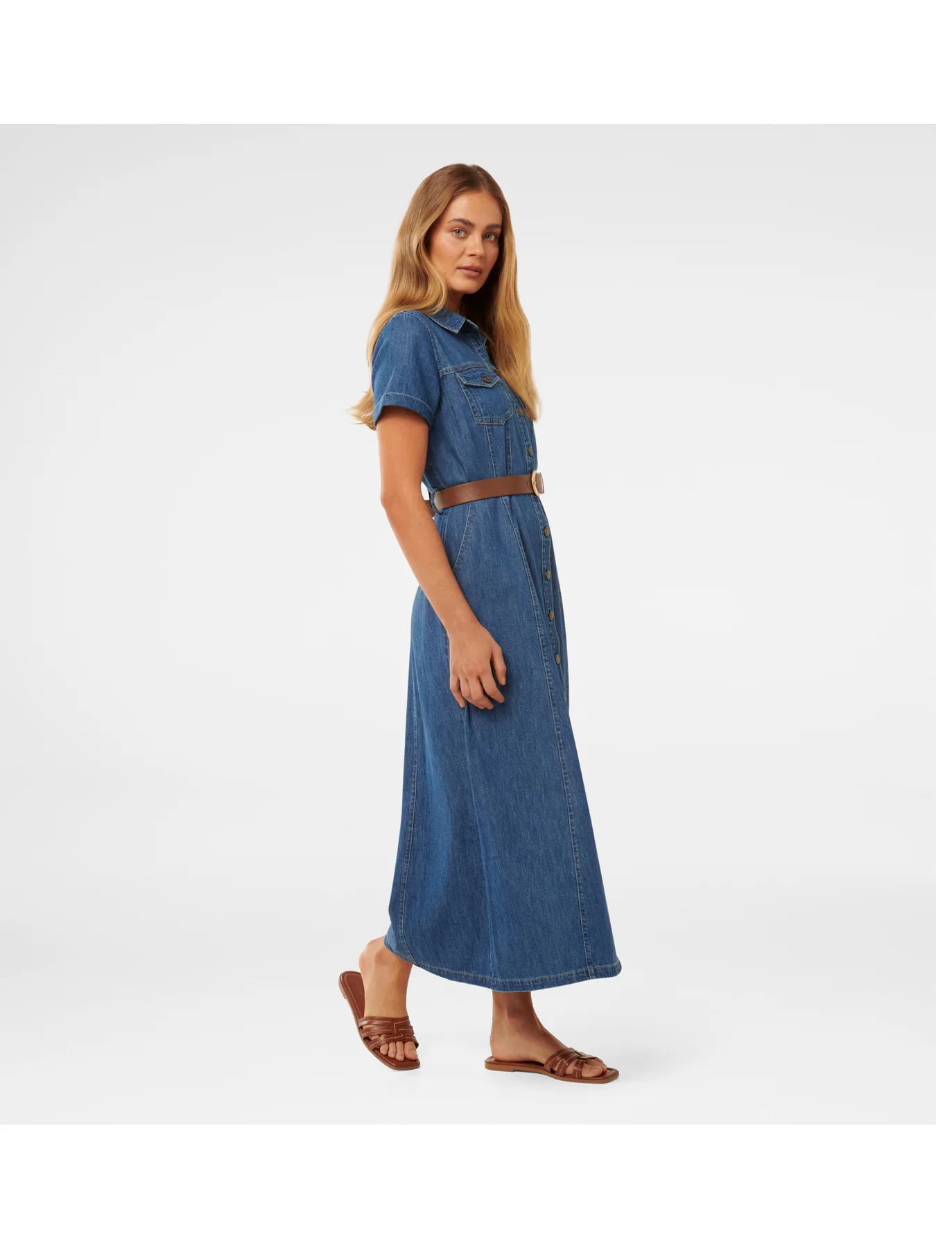 Lana Short Sleeves Midi Dress - Image 5