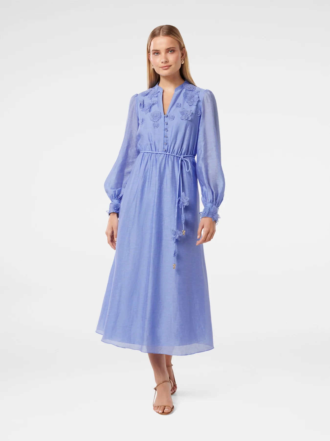 Yasmin Floral Detail Midi Dress - Image 2