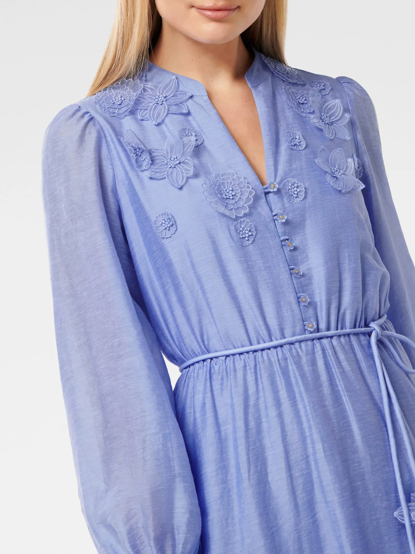 Yasmin Floral Detail Midi Dress - Image 4