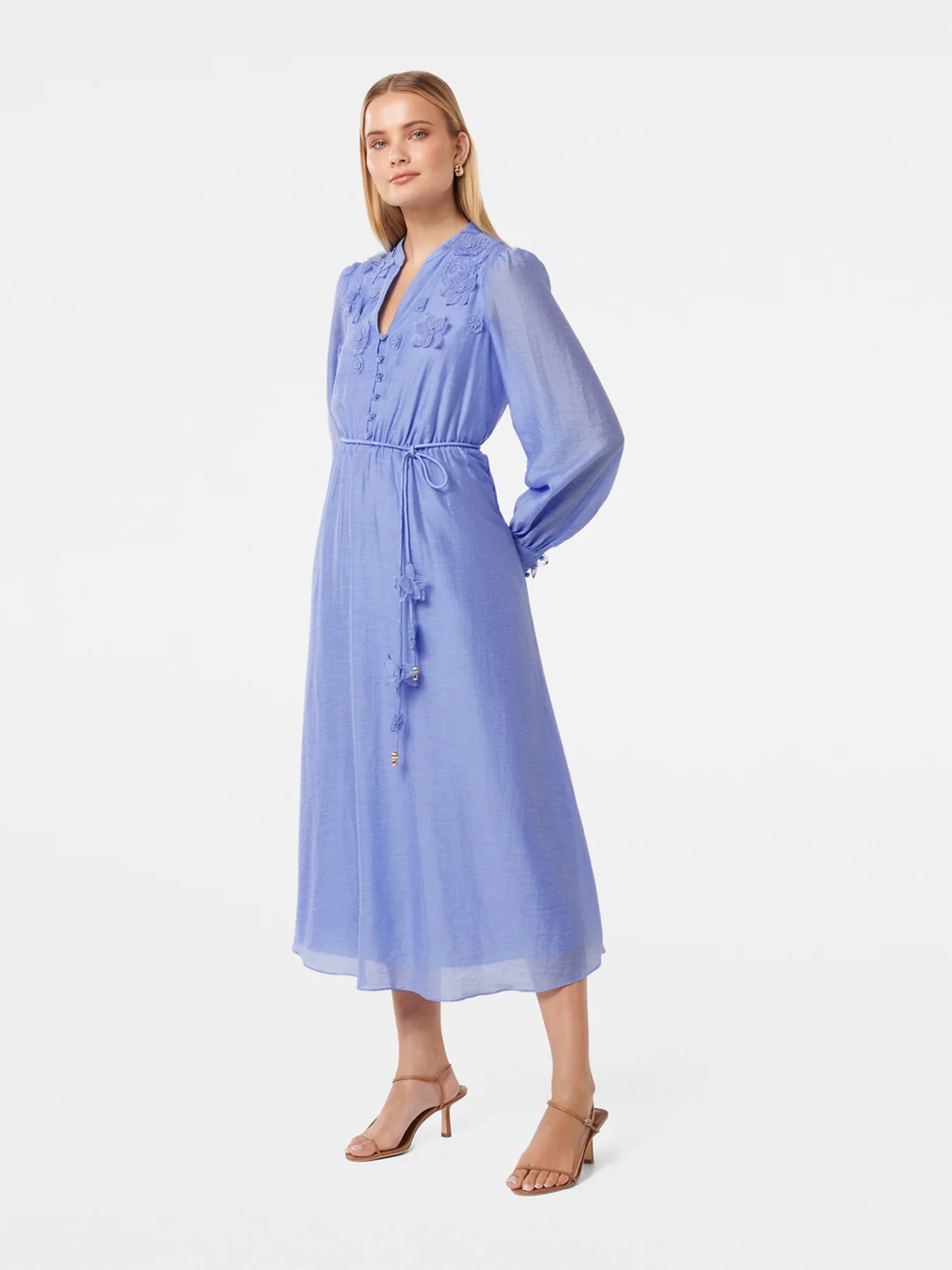 Yasmin Floral Detail Midi Dress - Image 5