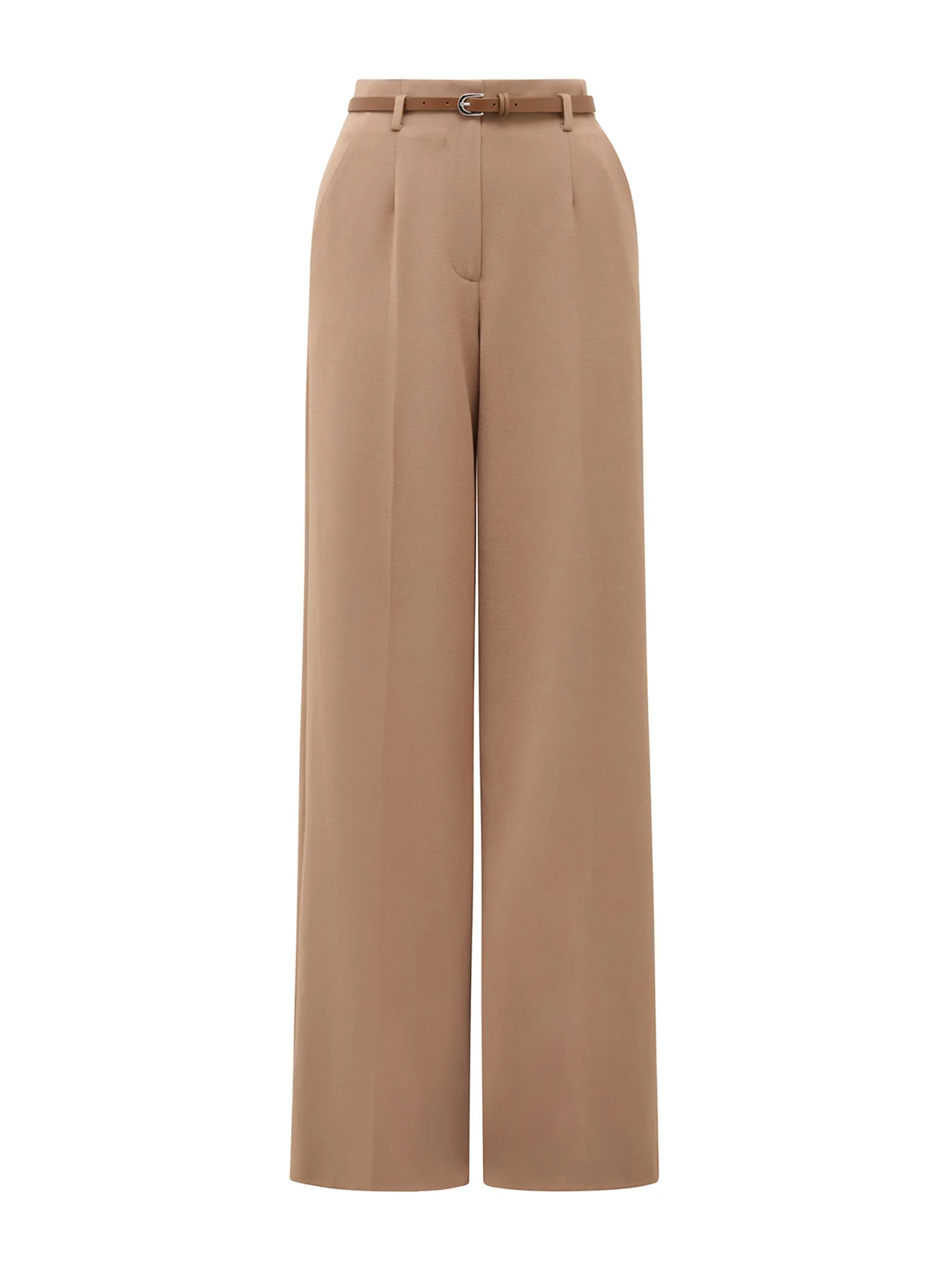 Chantelle Belted Wide Leg Pants Brown